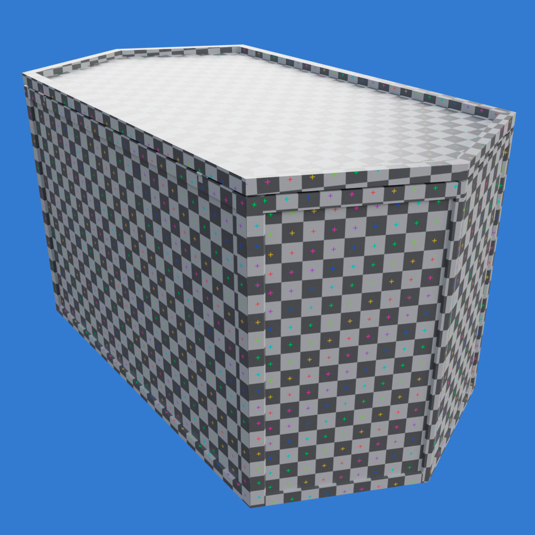 Wooden Hamster Cage Low-poly 3D model_33