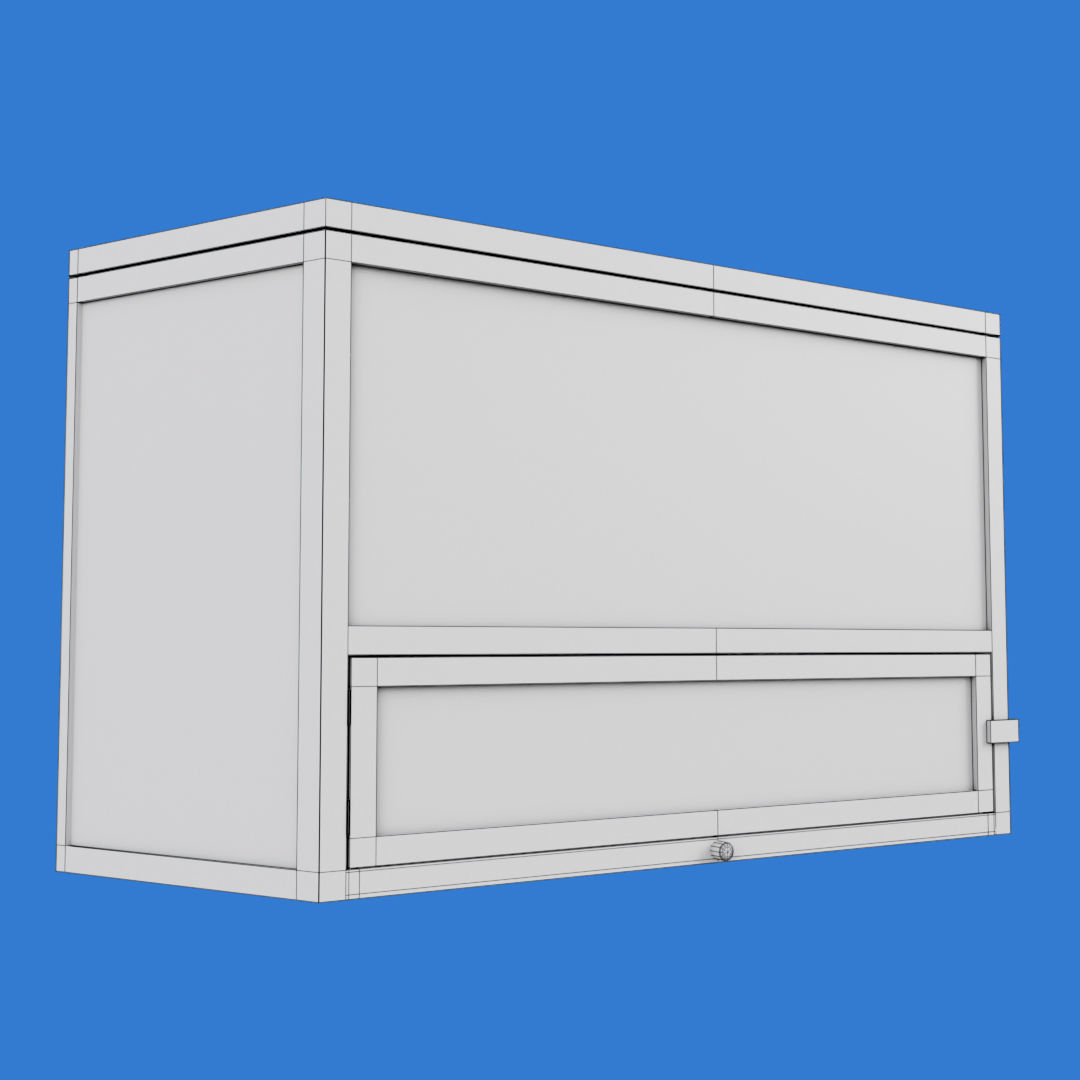 Wooden Hamster Cage Low-poly 3D model_27