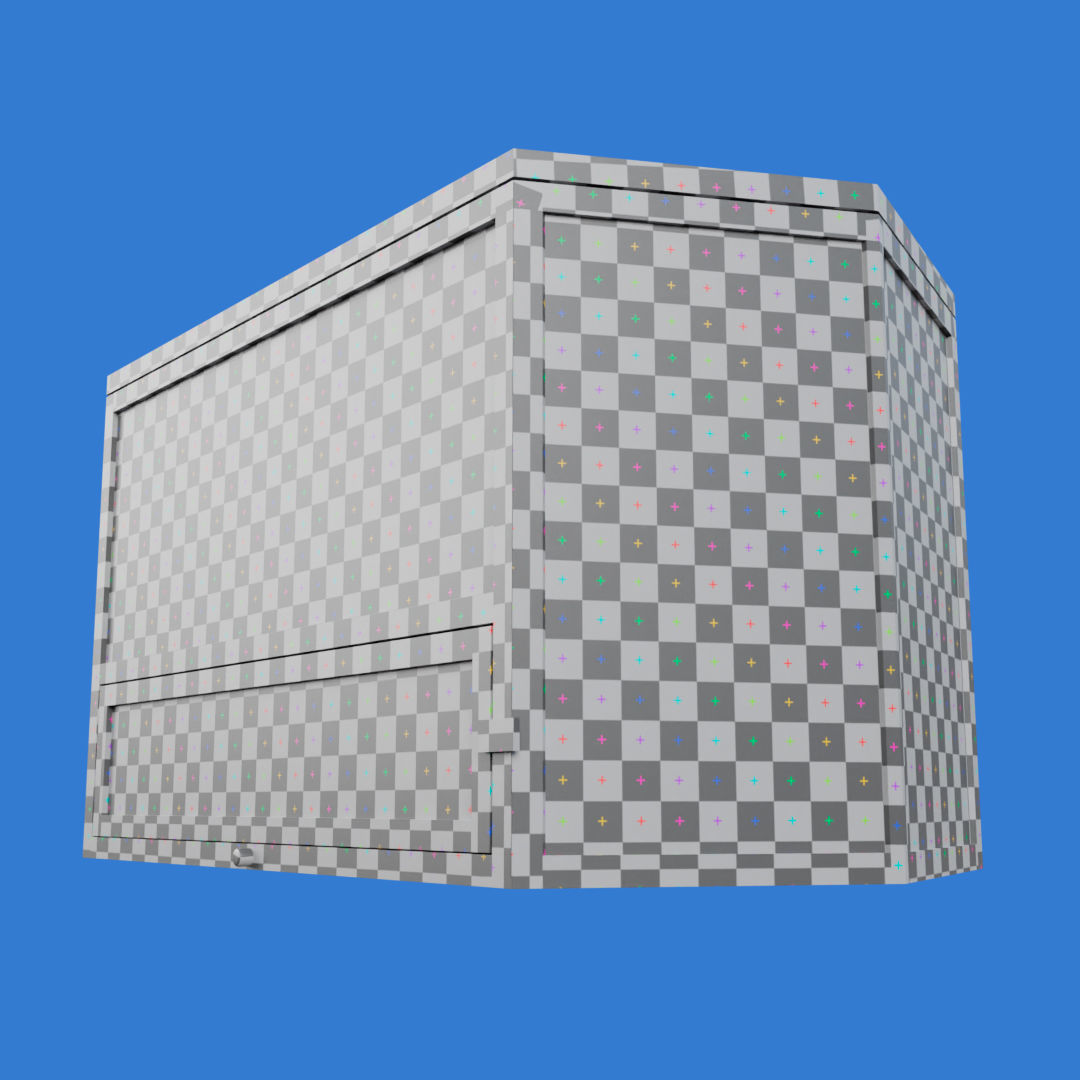 Wooden Hamster Cage Low-poly 3D model_37