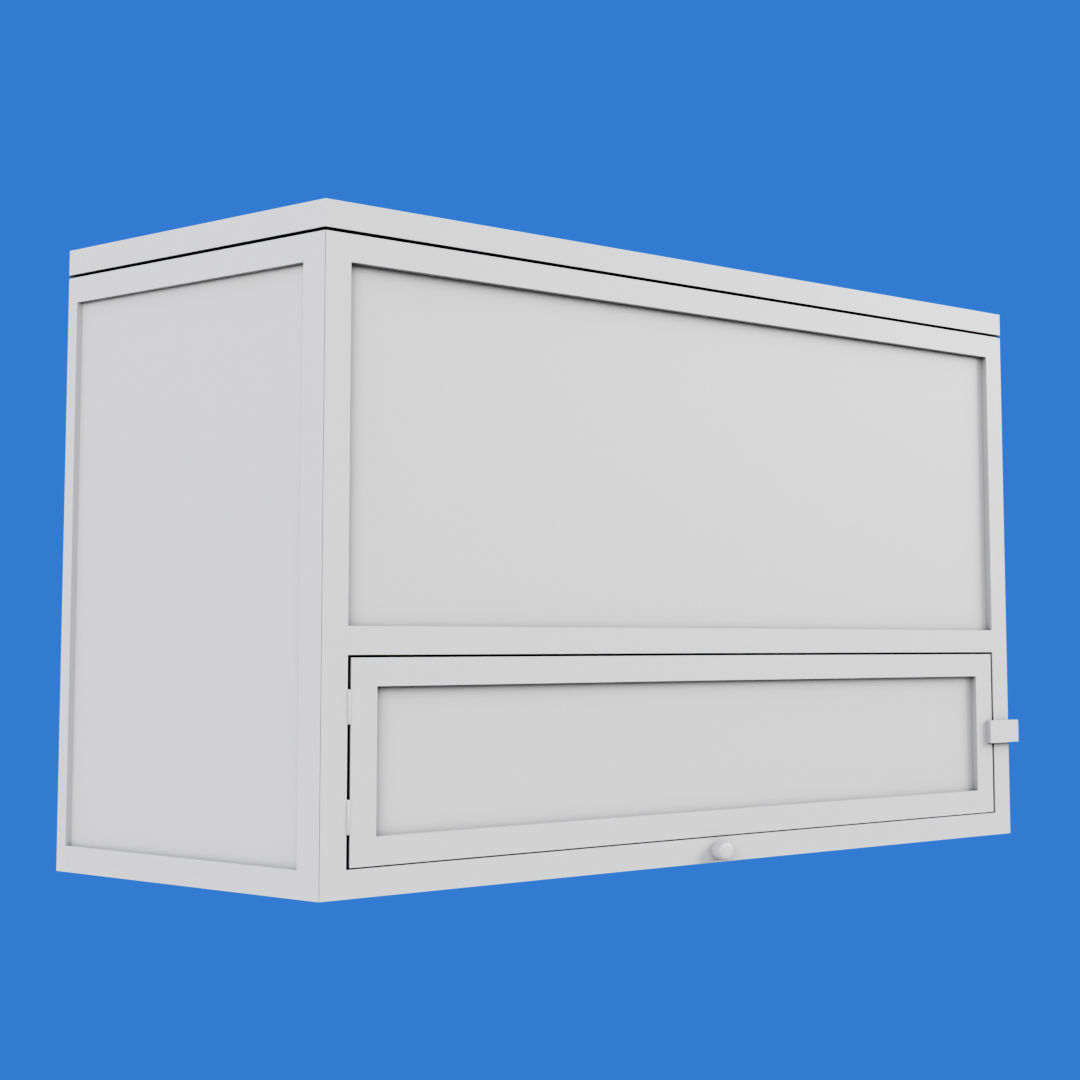 Wooden Hamster Cage Low-poly 3D model_18