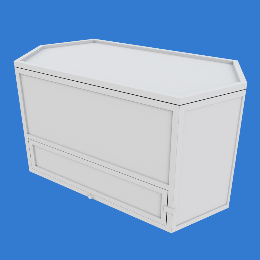 Wooden Hamster Cage Low-poly 3D model_16