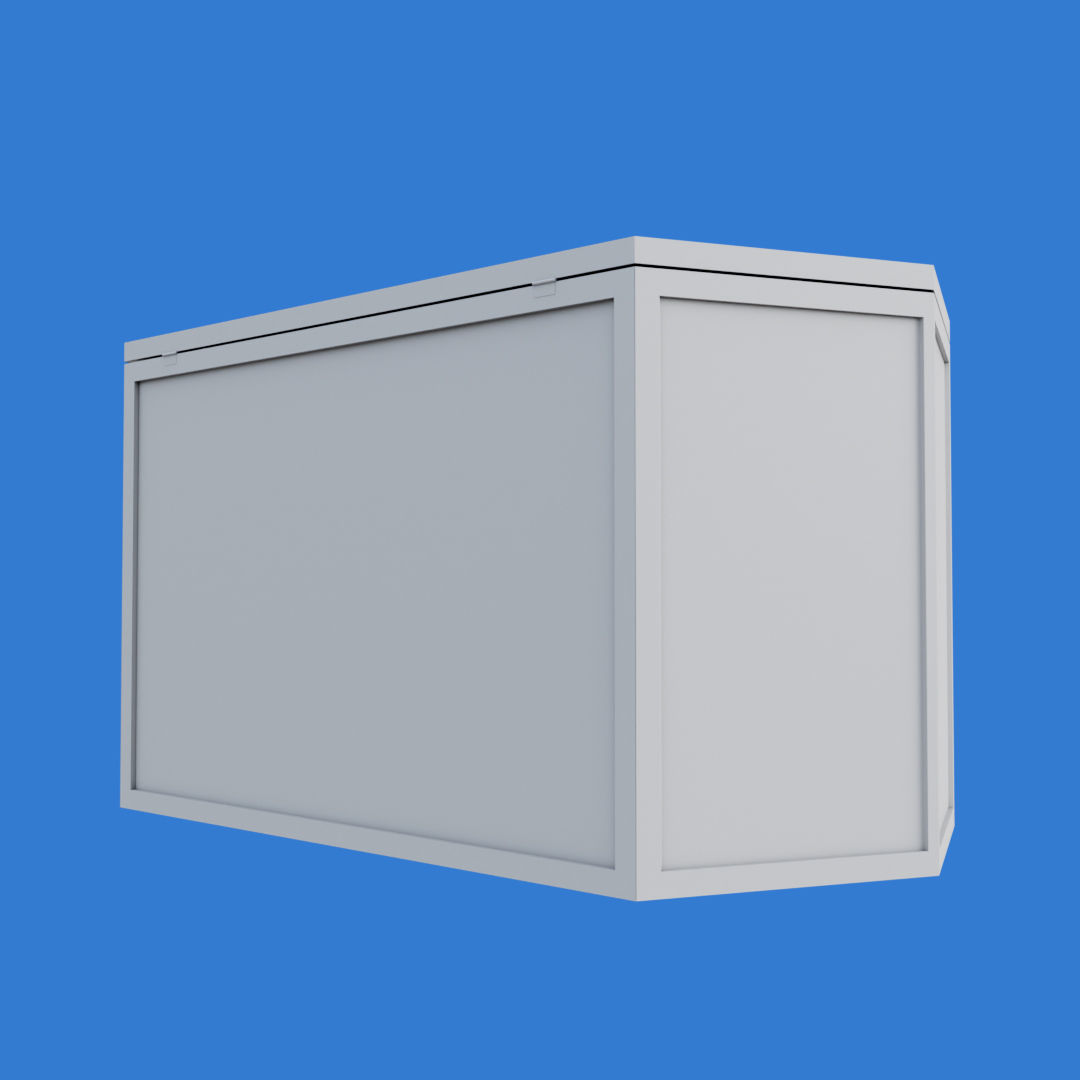 Wooden Hamster Cage Low-poly 3D model_12