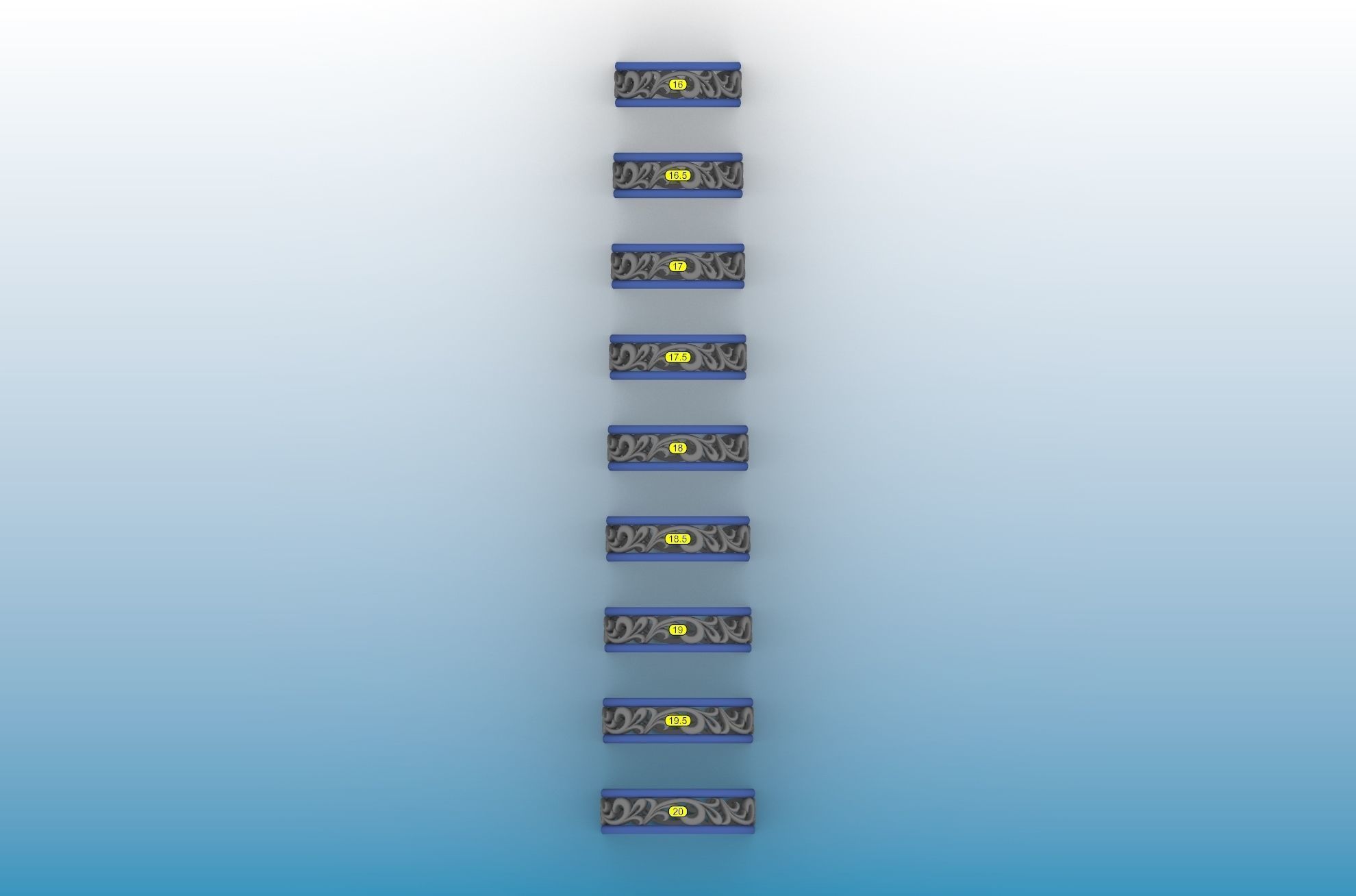 wedding ring 3D print model_1