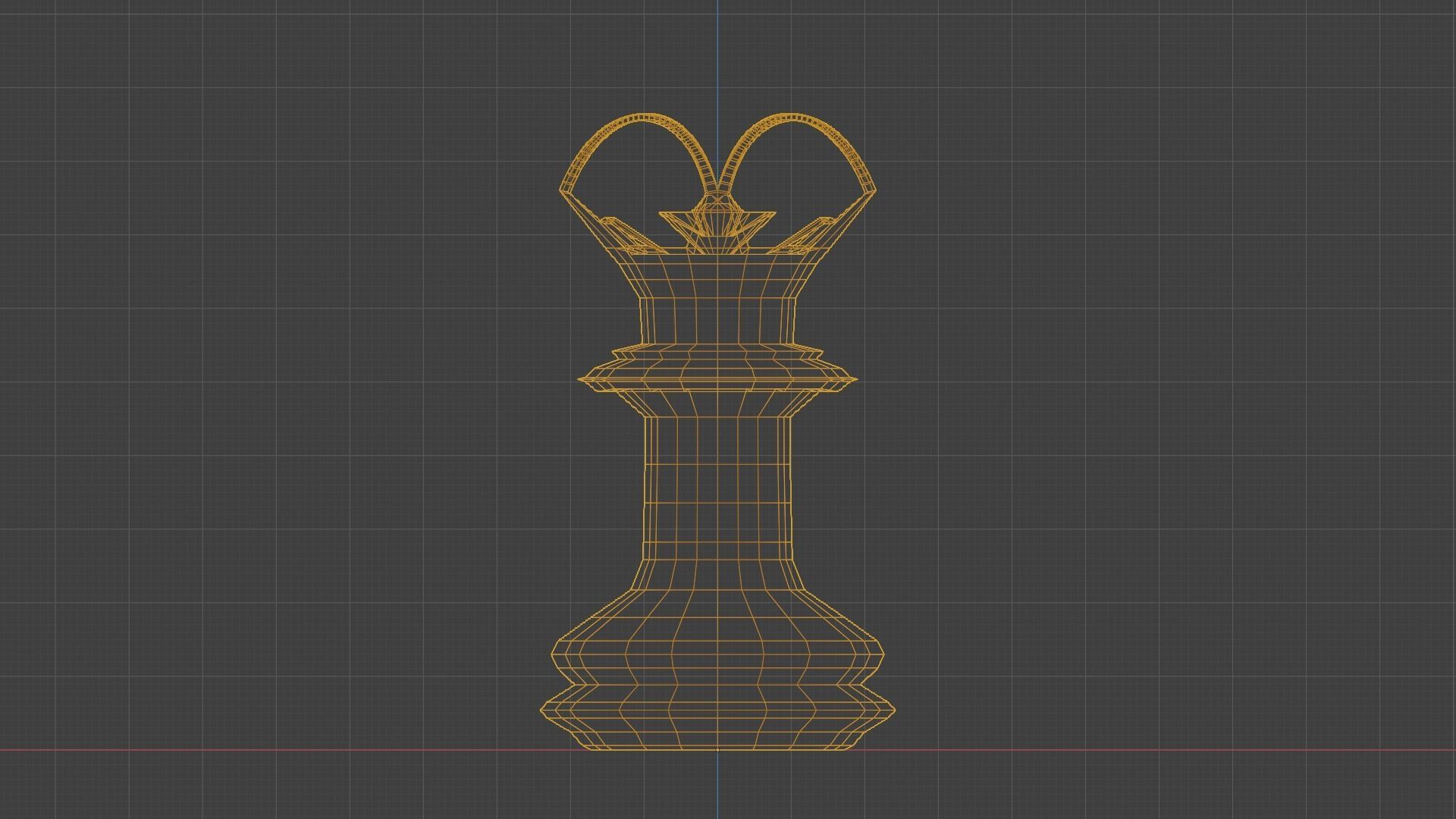 Emission Submission Chess Set Low-poly 3D model_8