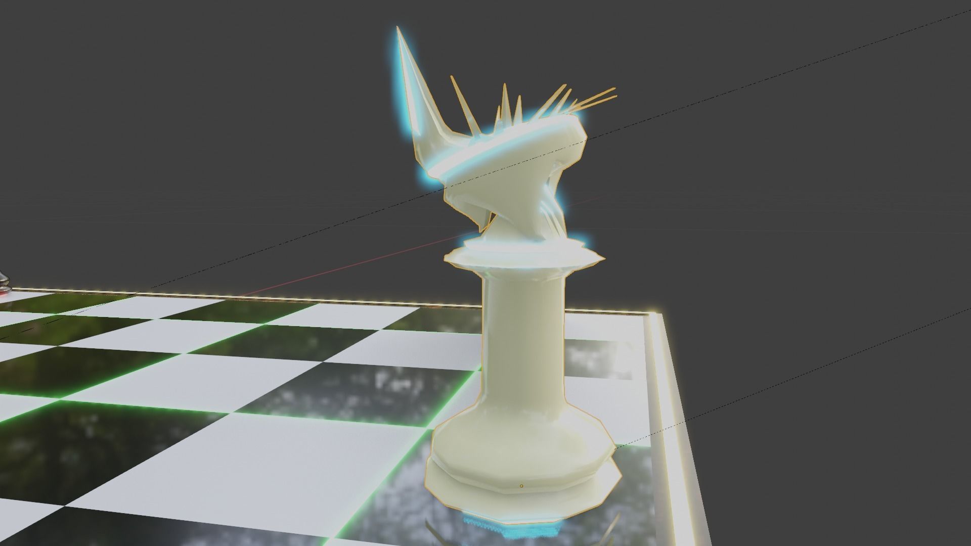 Emission Submission Chess Set Low-poly 3D model_18