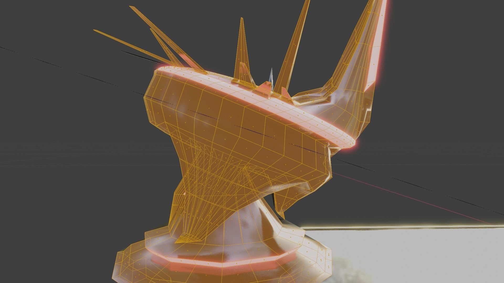 Emission Submission Chess Set Low-poly 3D model_17