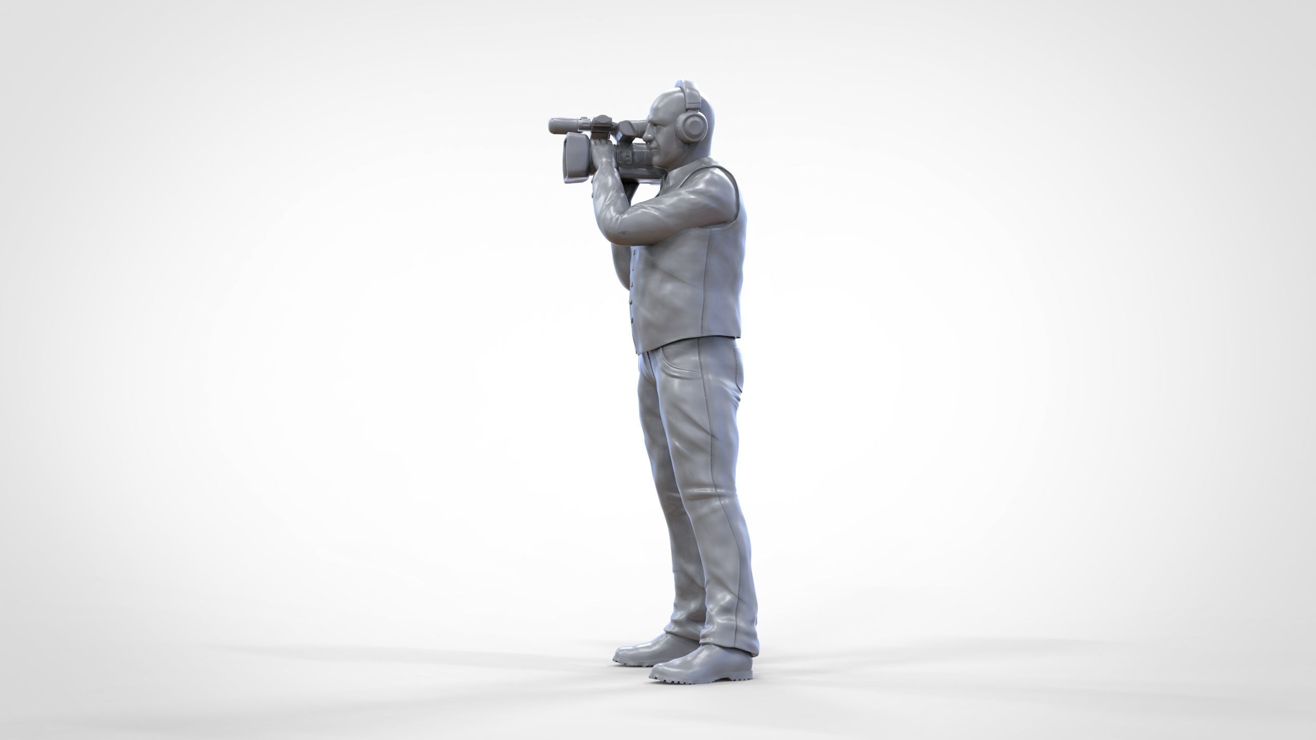 N1 Cameraman camera on shoulder 3D print model_38