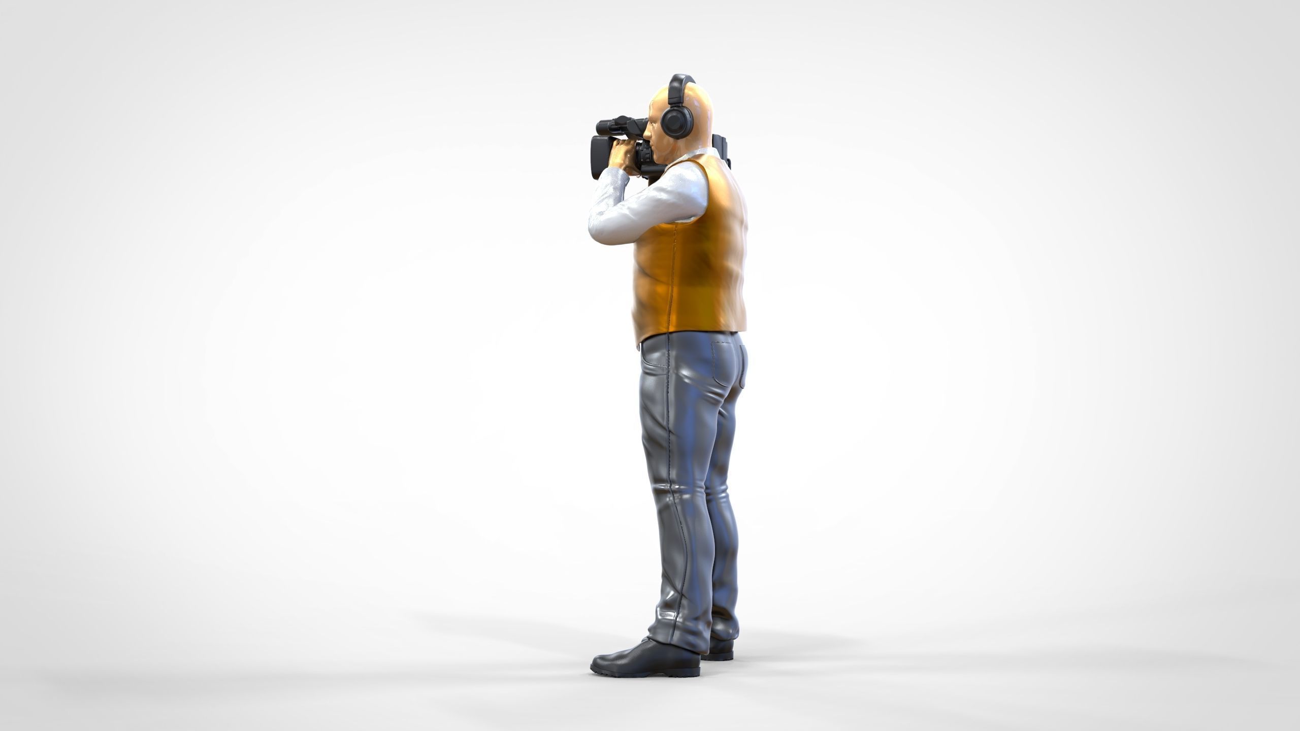 N1 Cameraman camera on shoulder 3D print model_12