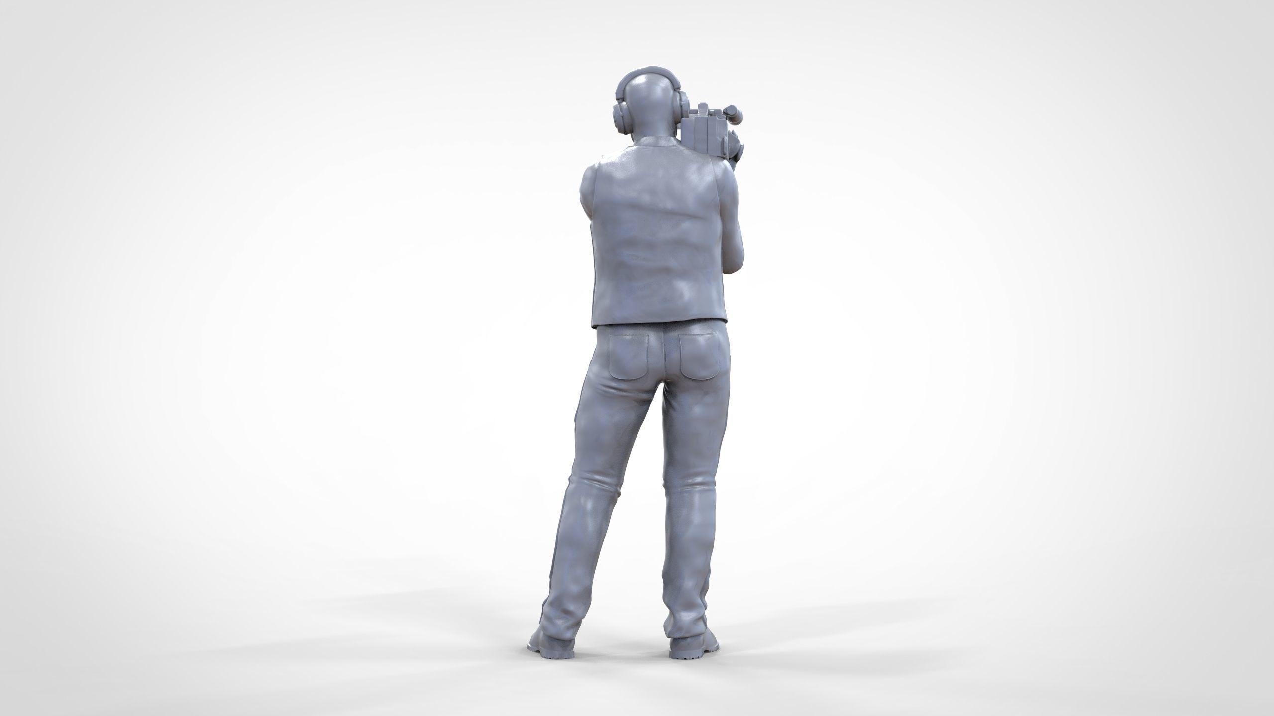 N1 Cameraman camera on shoulder 3D print model_37