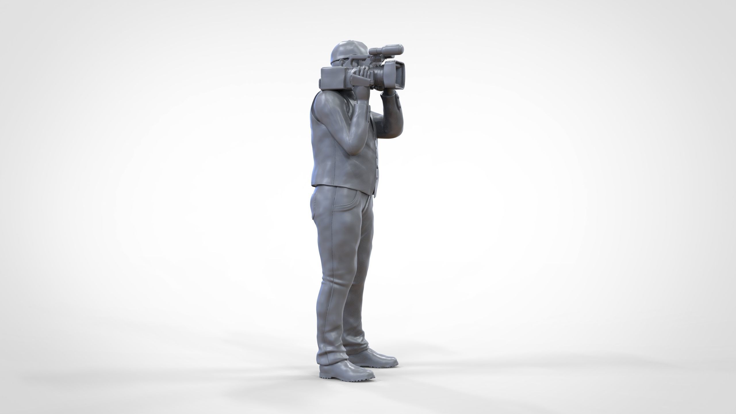 N1 Cameraman camera on shoulder 3D print model_31