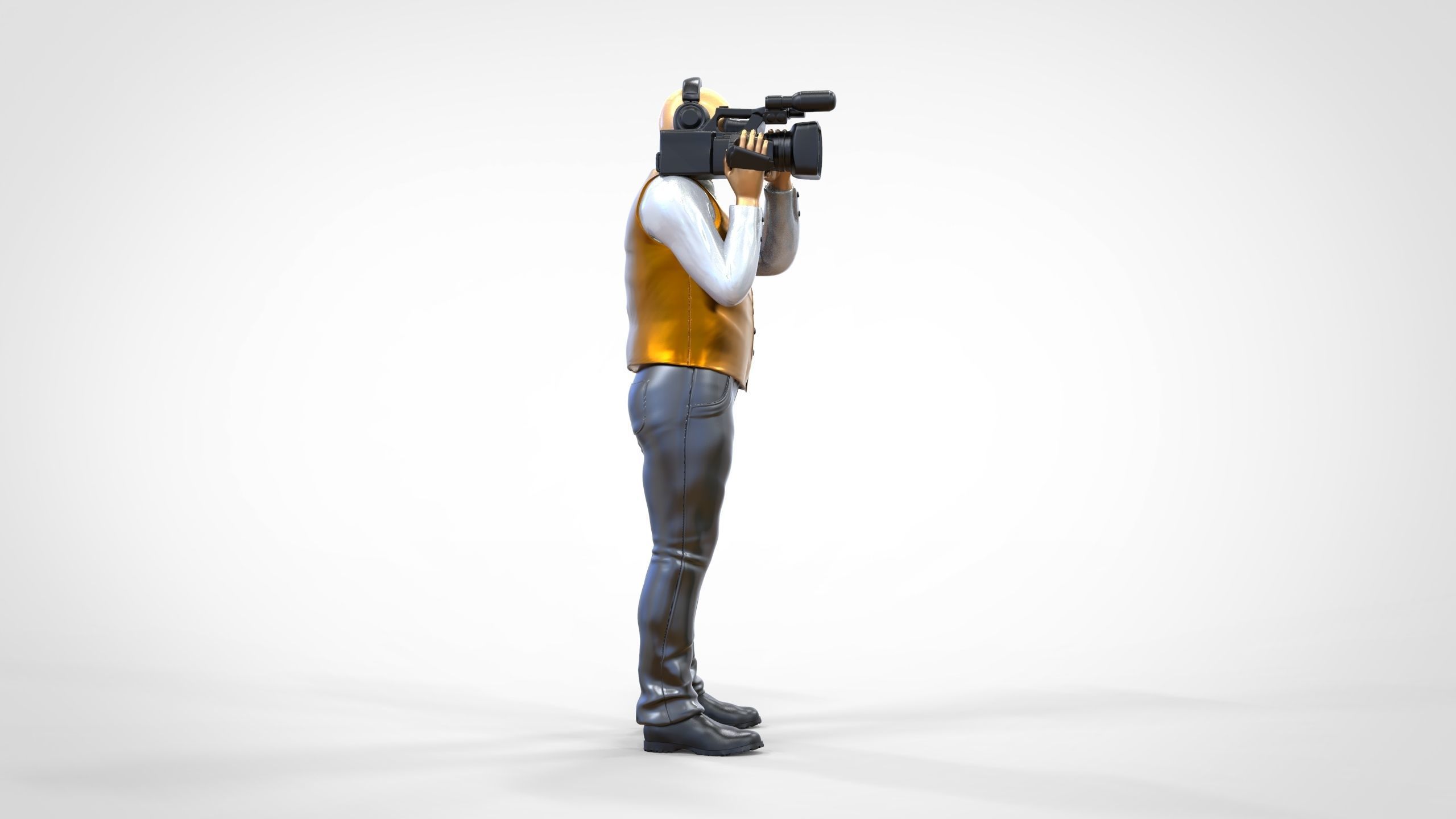 N1 Cameraman camera on shoulder 3D print model_6