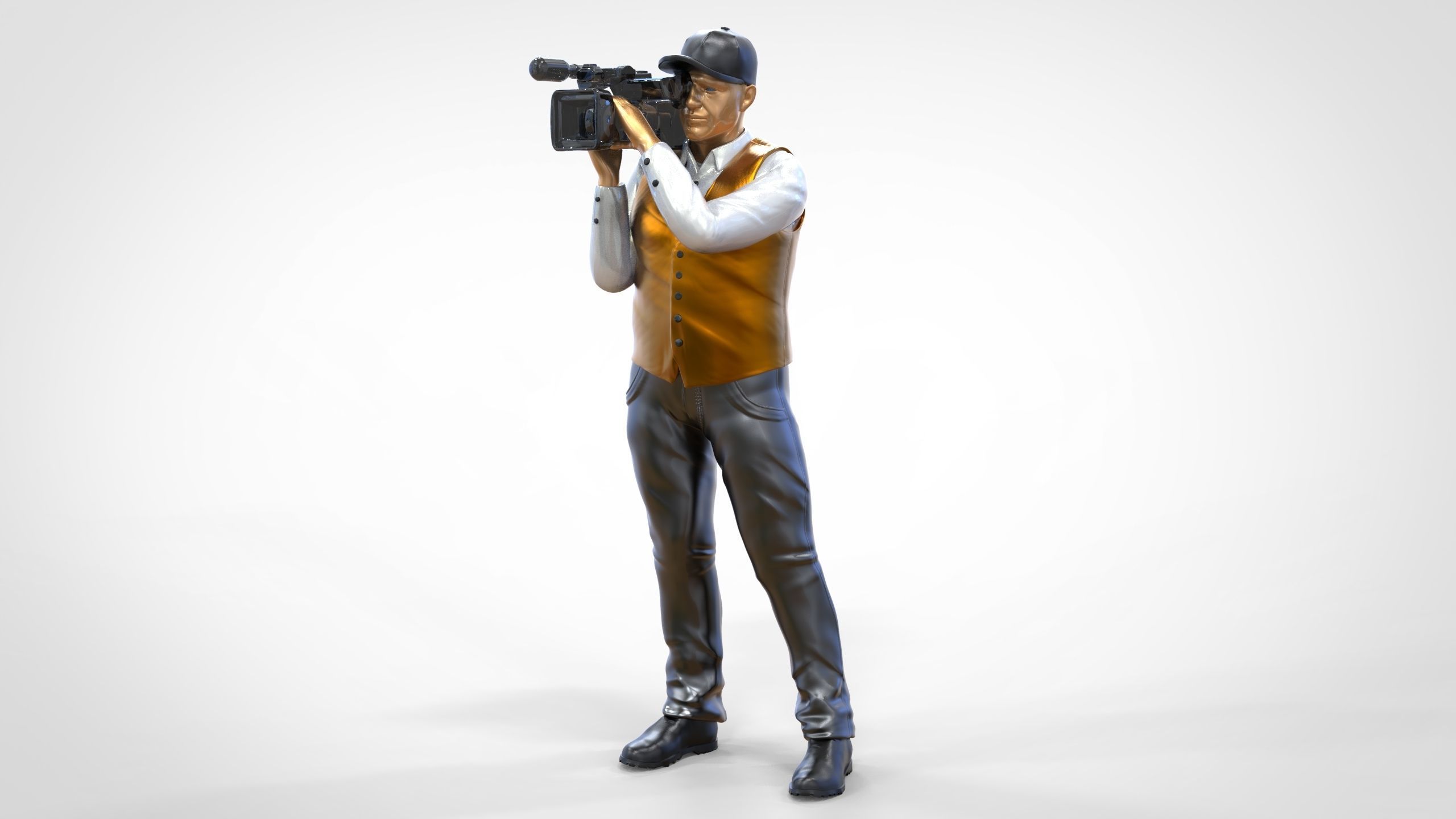N1 Cameraman camera on shoulder 3D print model_16