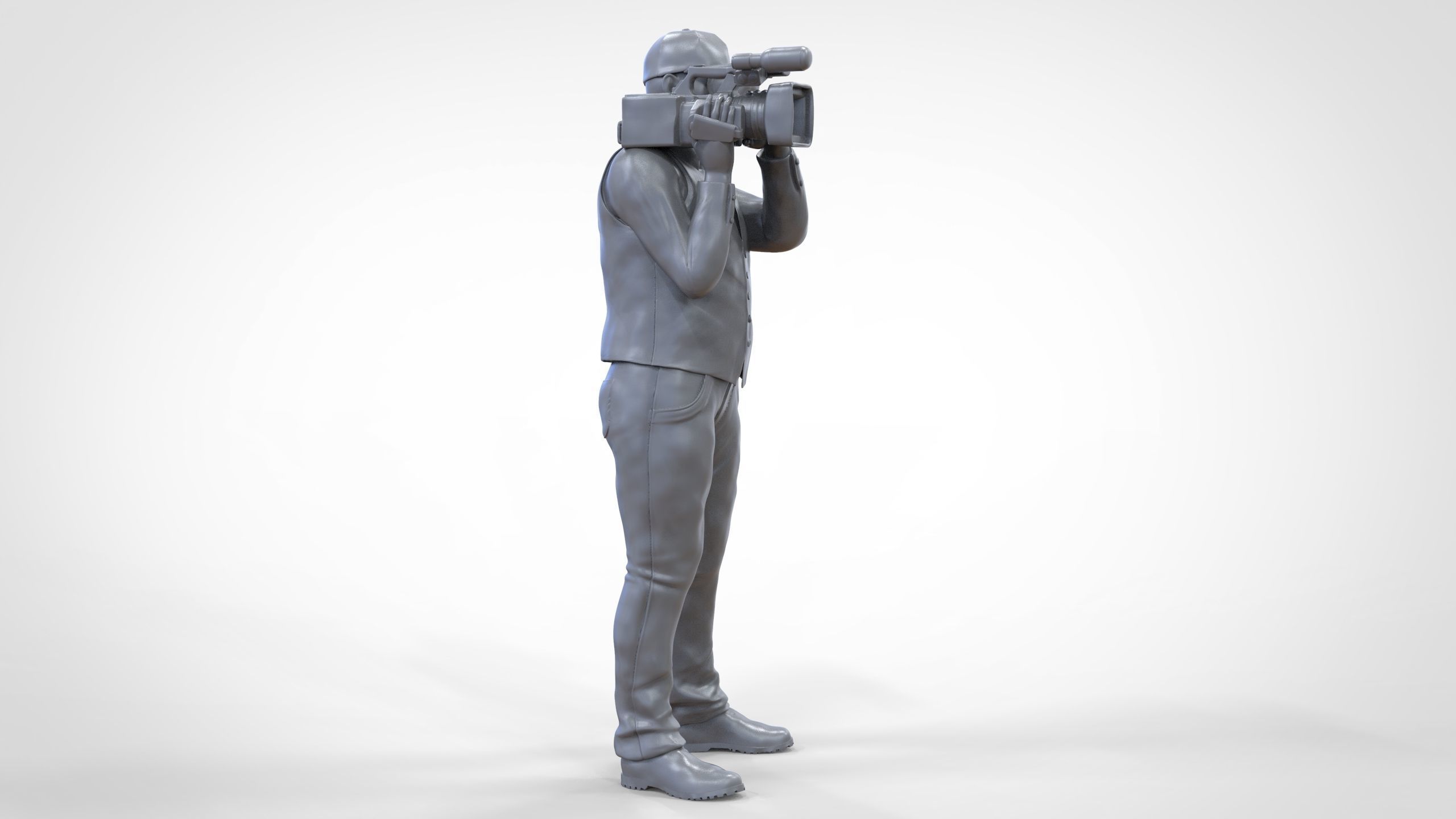 N1 Cameraman camera on shoulder 3D print model_30