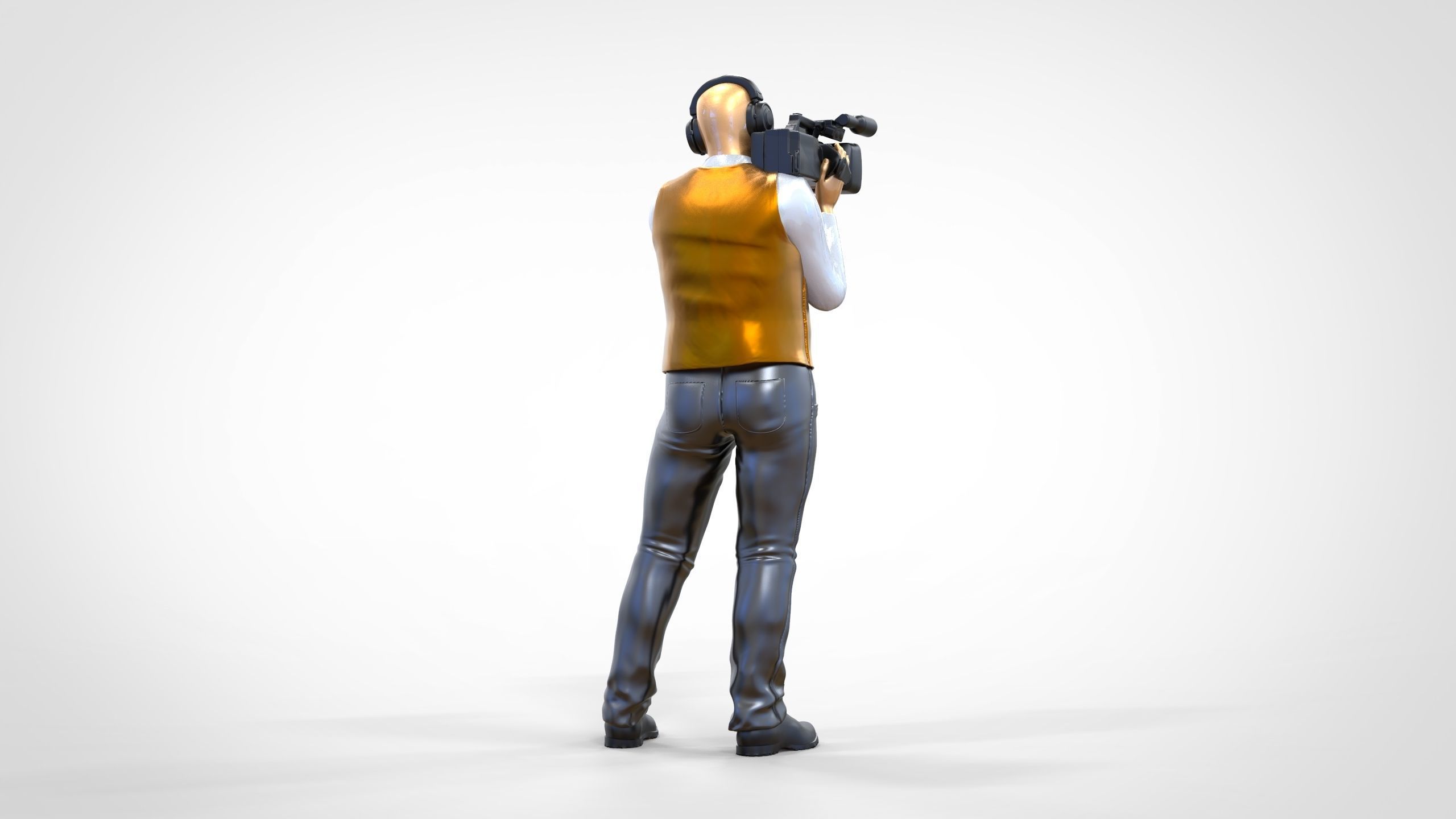 N1 Cameraman camera on shoulder 3D print model_9