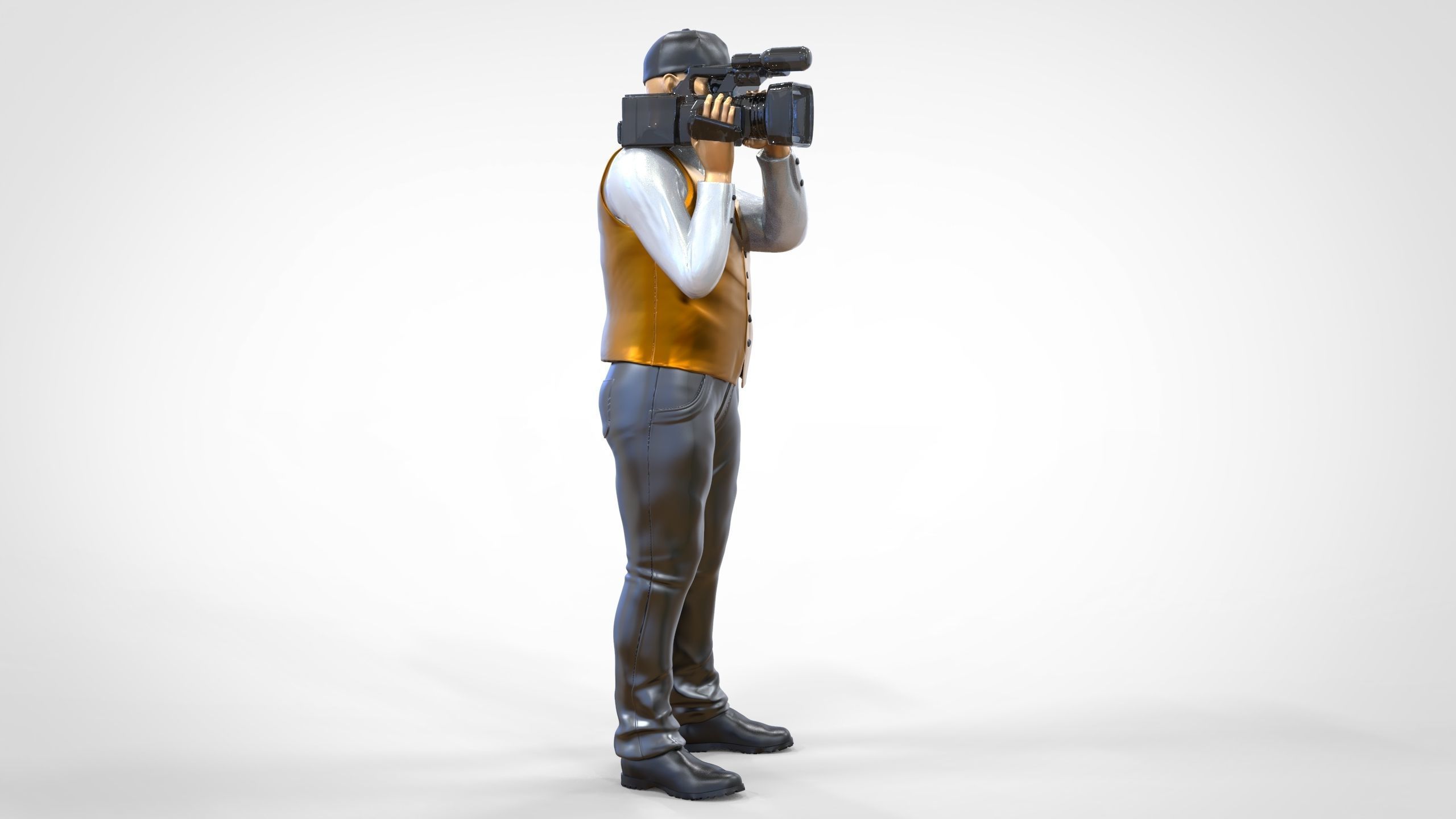N1 Cameraman camera on shoulder 3D print model_23