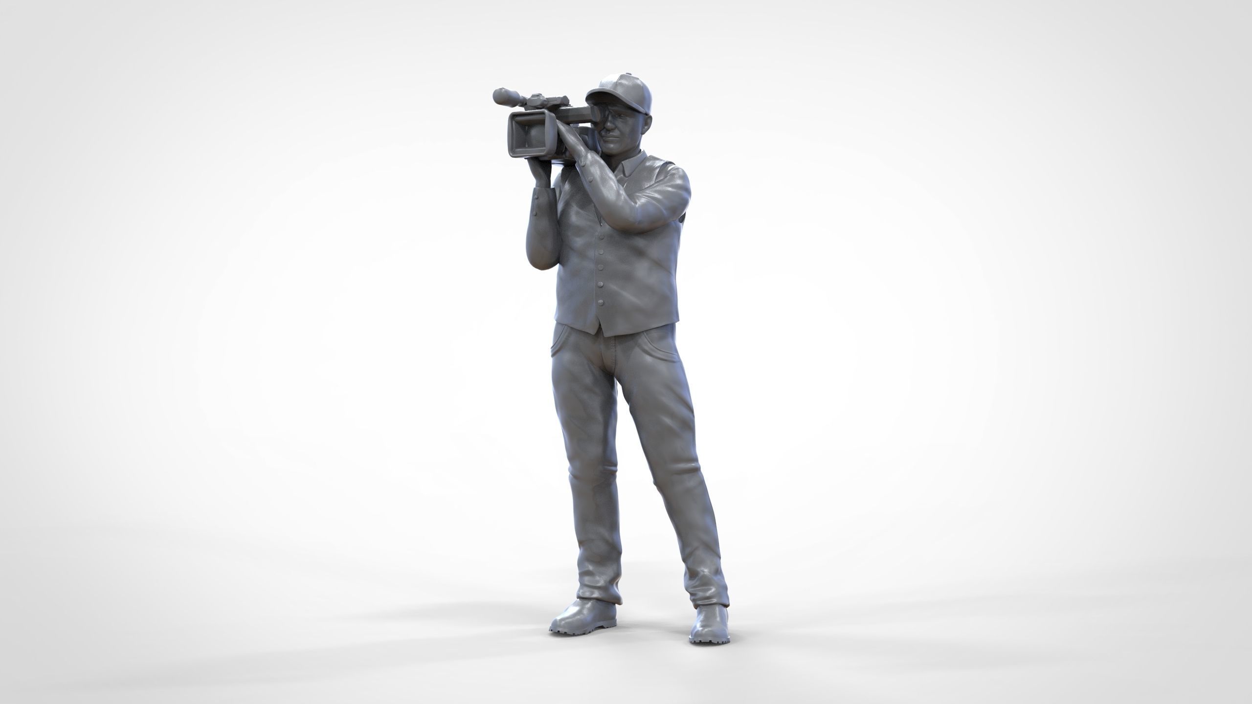 N1 Cameraman camera on shoulder 3D print model_46