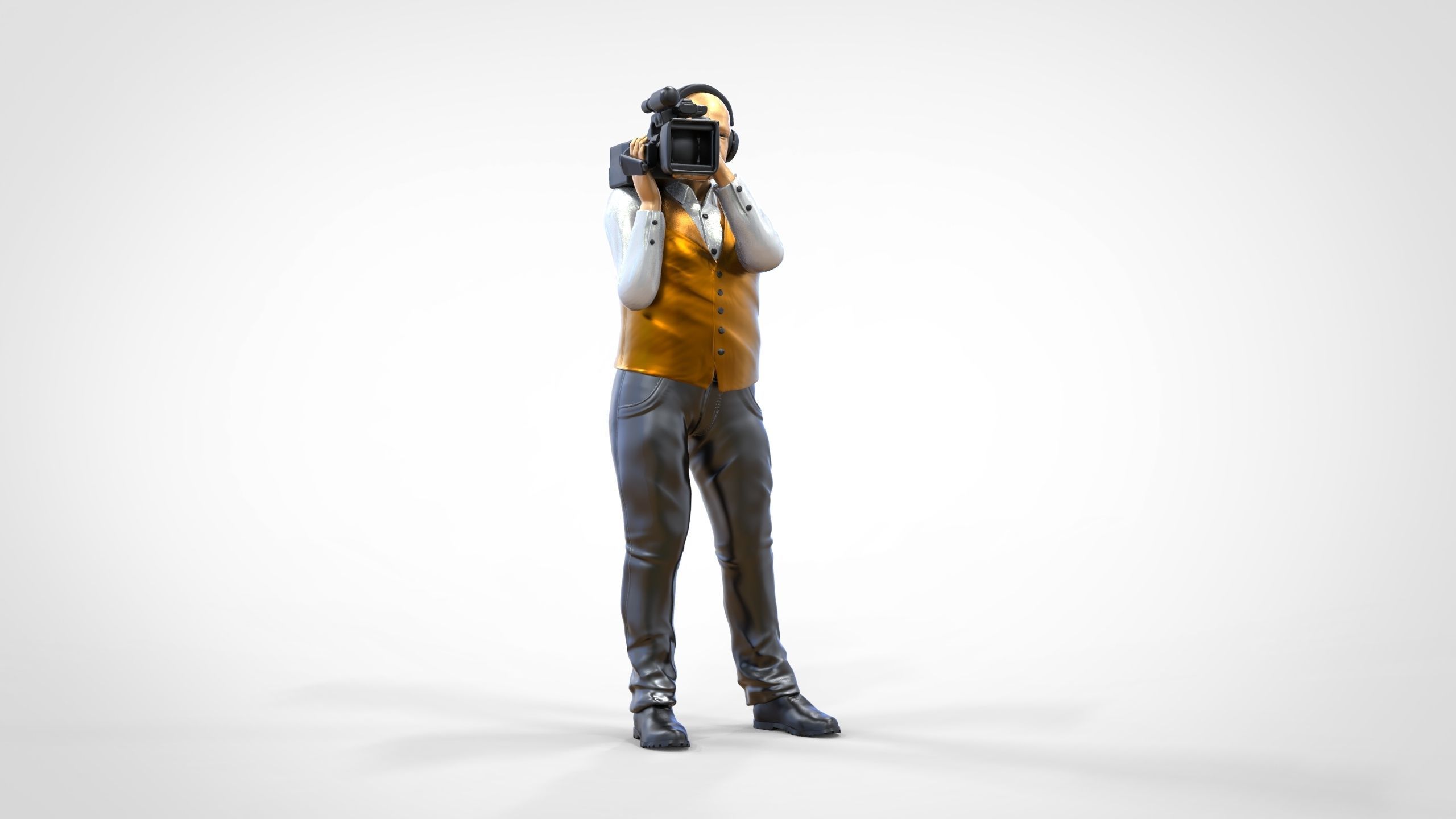 N1 Cameraman camera on shoulder 3D print model_21