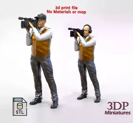 N1 Cameraman camera on shoulder 3D print model