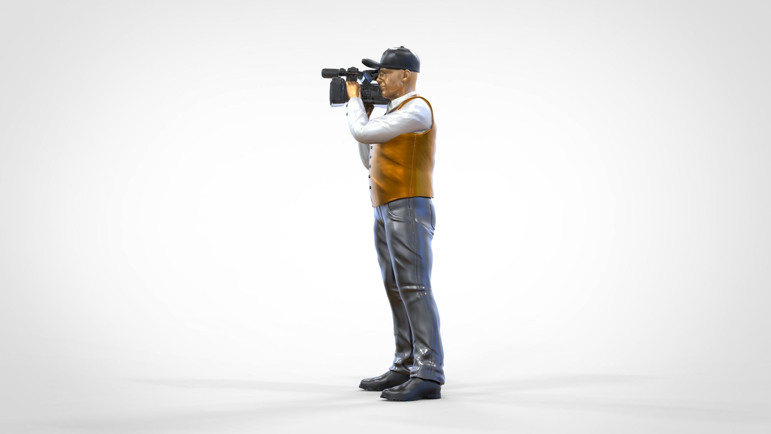 N1 Cameraman camera on shoulder 3D print model_27