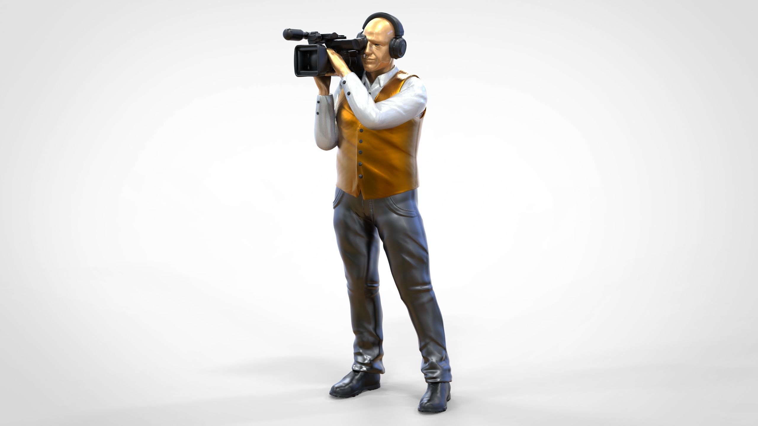N1 Cameraman camera on shoulder 3D print model_17