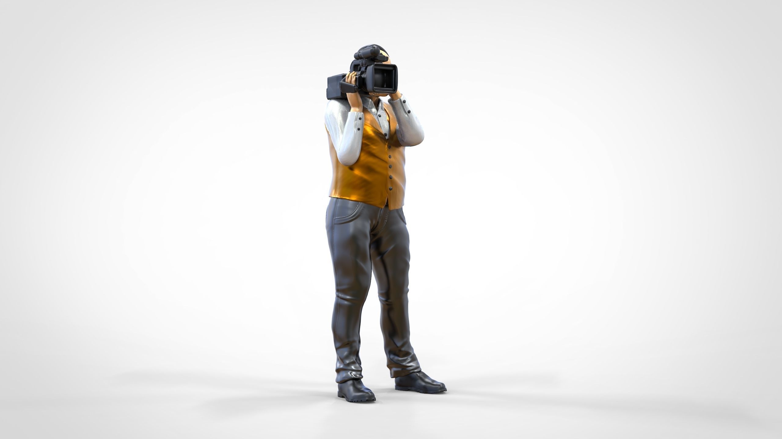 N1 Cameraman camera on shoulder 3D print model_22