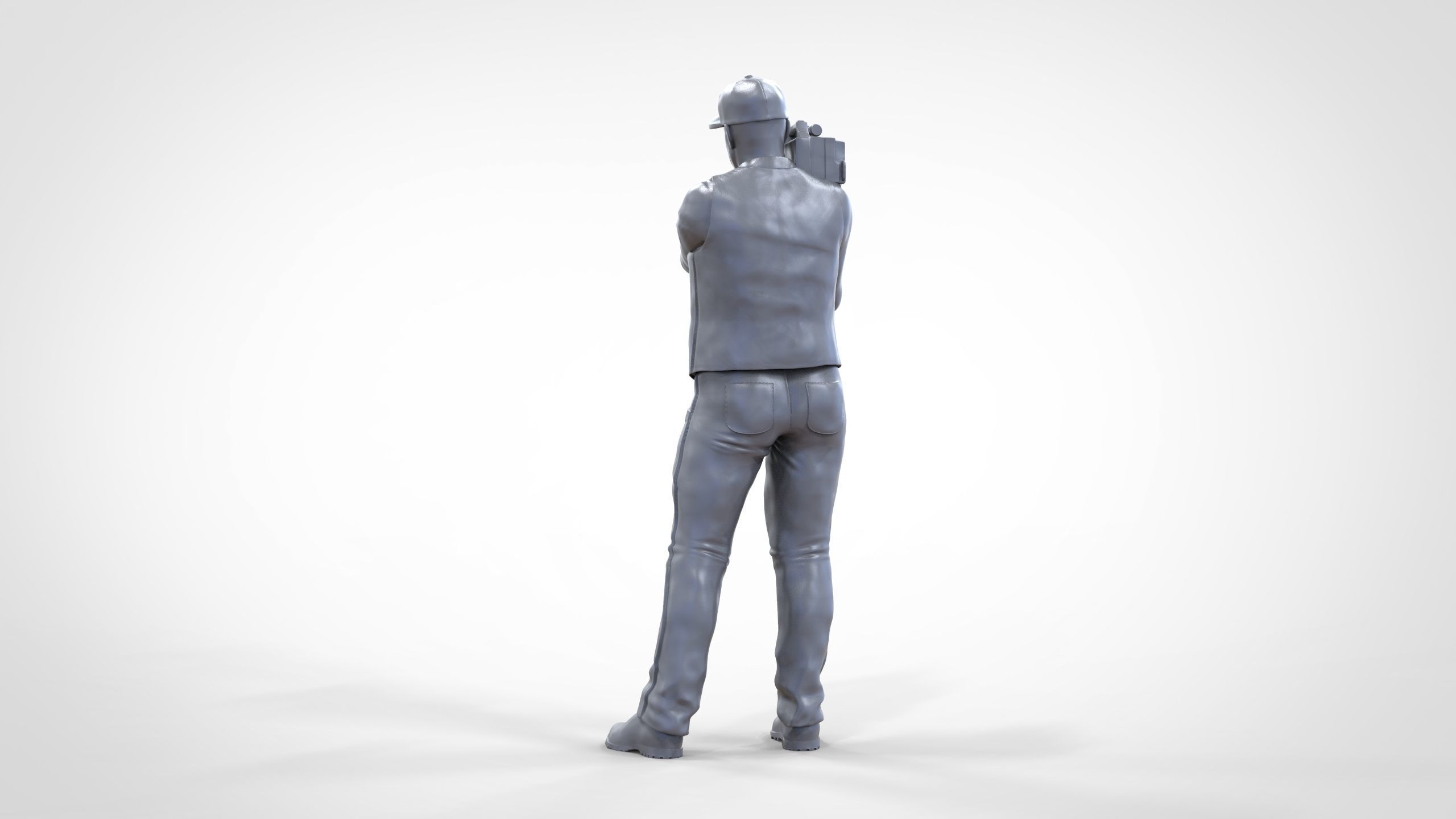 N1 Cameraman camera on shoulder 3D print model_44