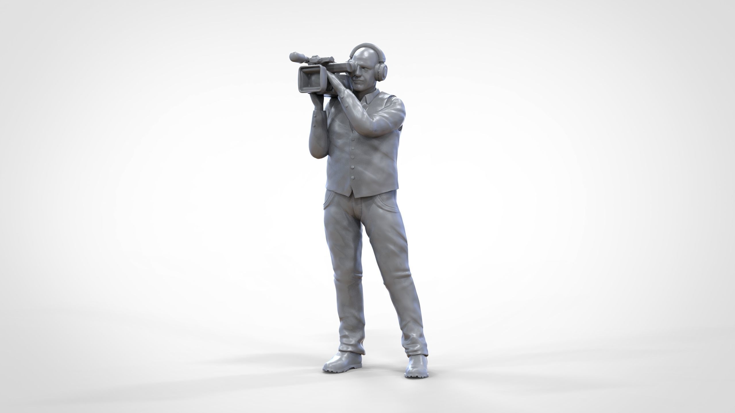 N1 Cameraman camera on shoulder 3D print model_40