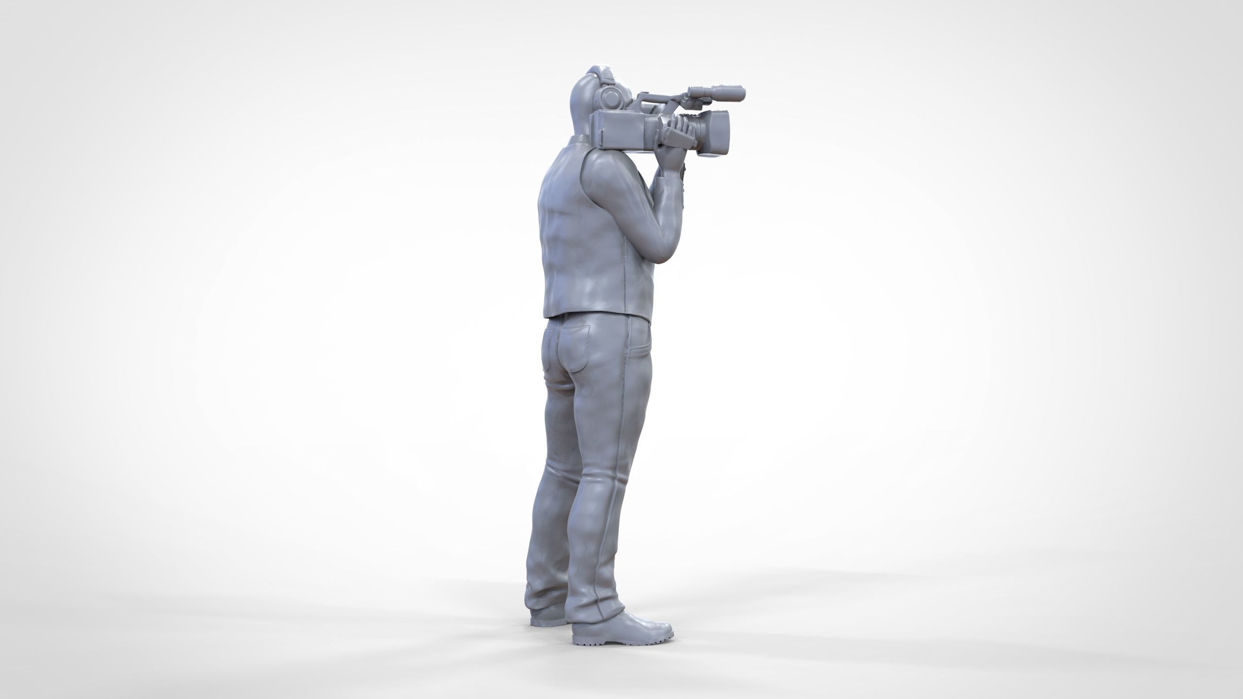 N1 Cameraman camera on shoulder 3D print model_36