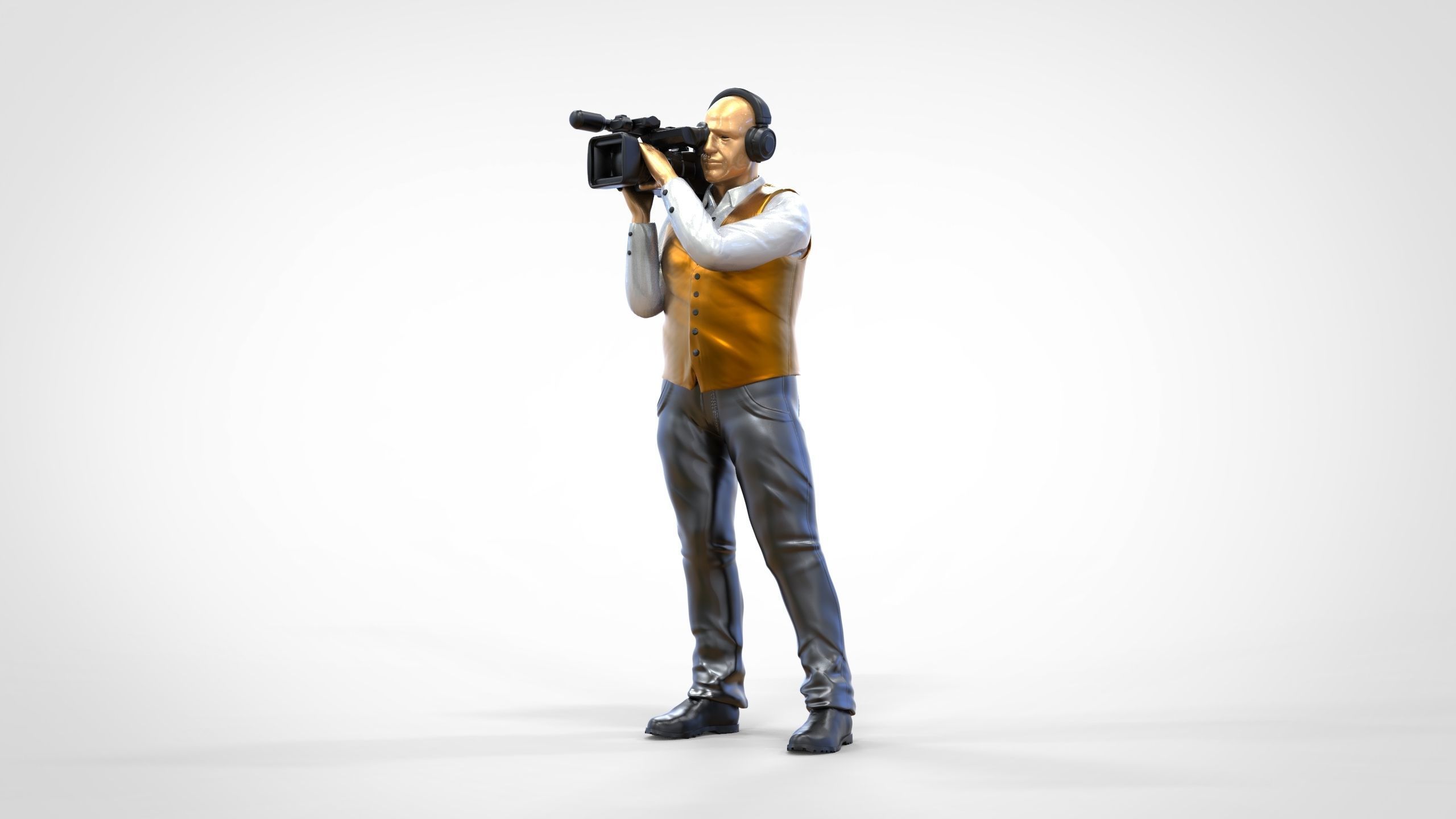 N1 Cameraman camera on shoulder 3D print model_18