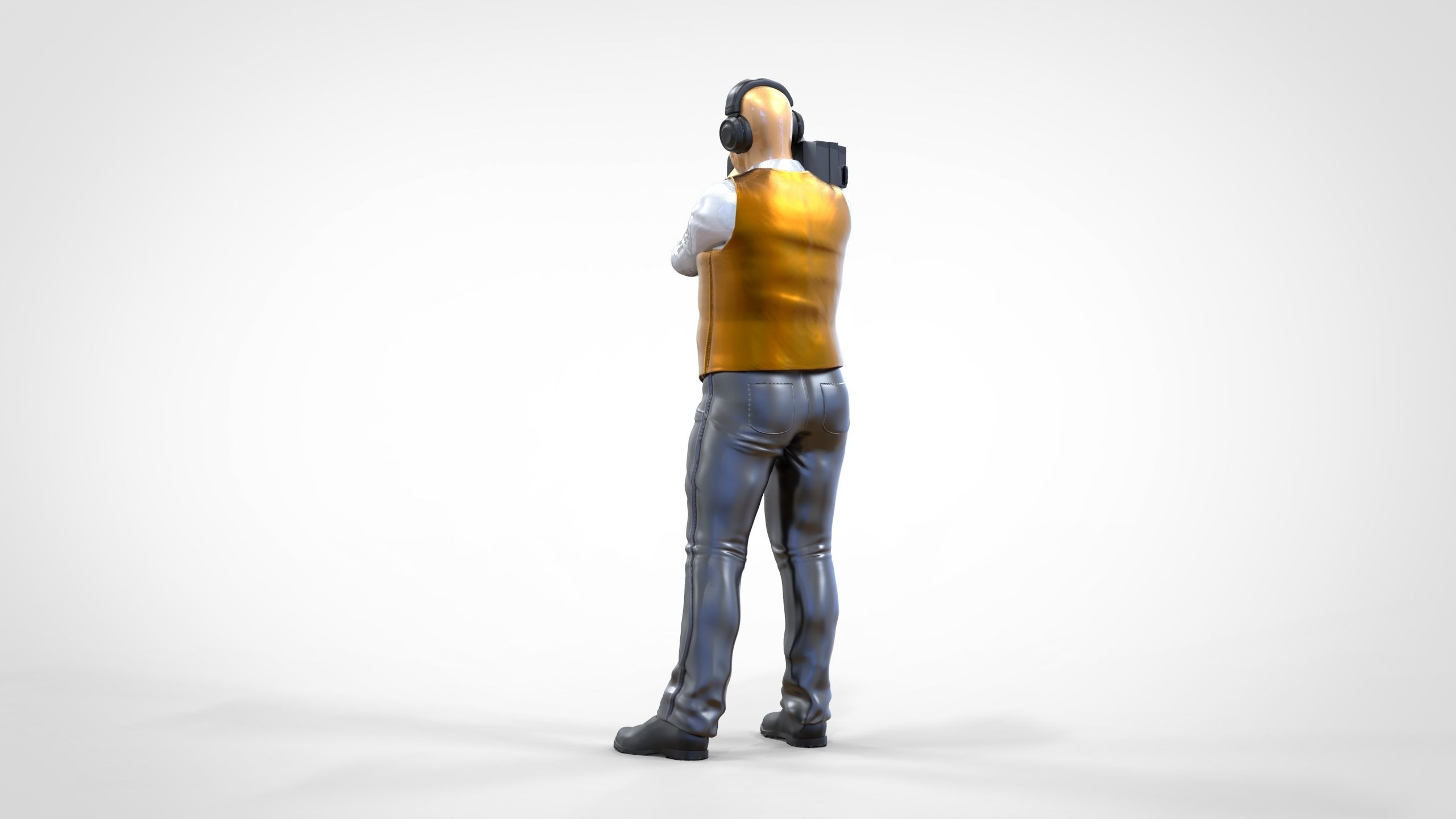 N1 Cameraman camera on shoulder 3D print model_3