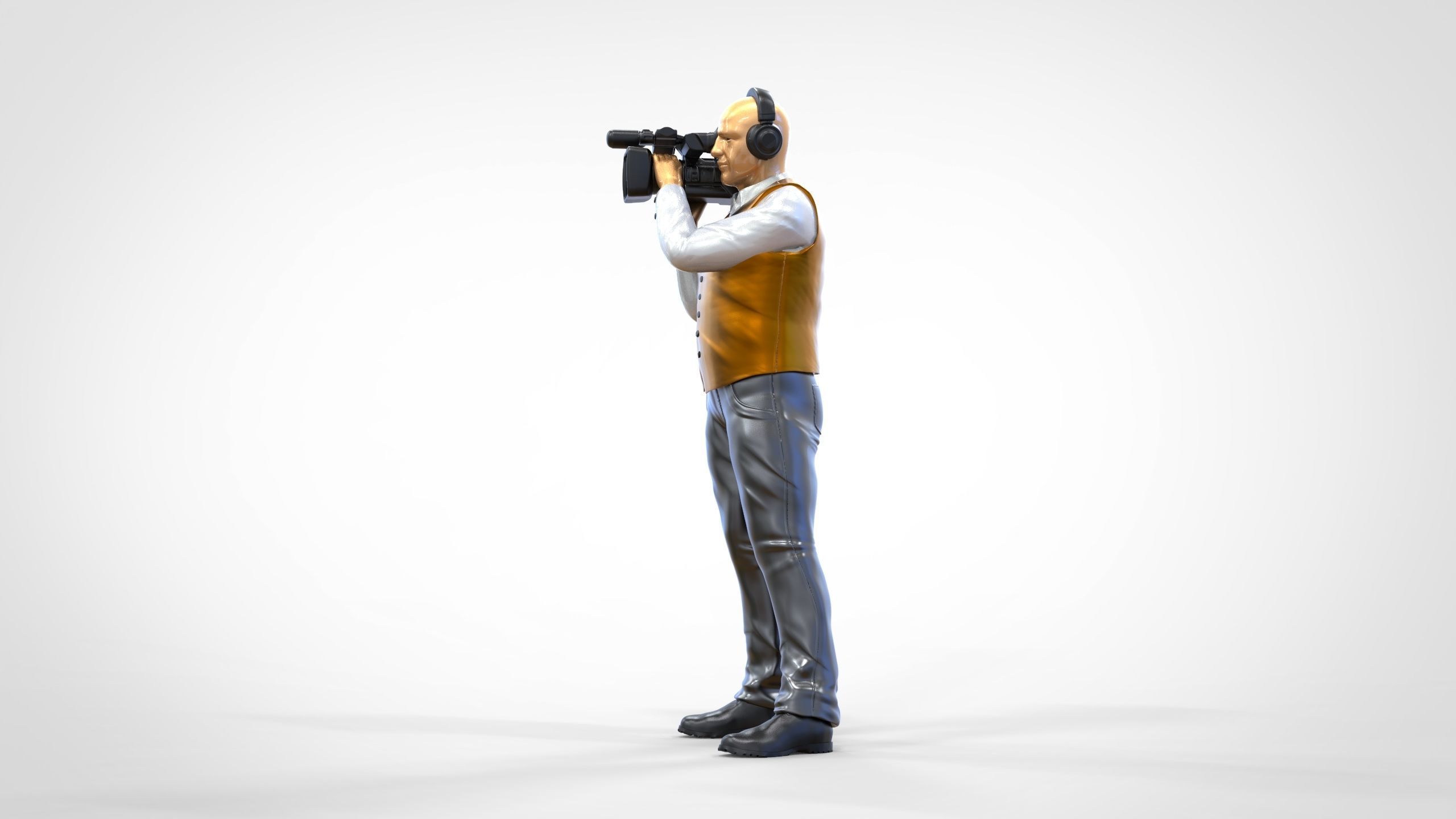 N1 Cameraman camera on shoulder 3D print model_14