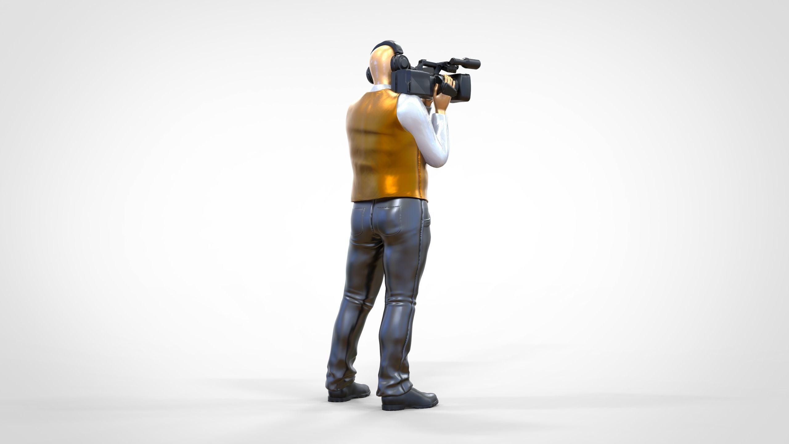 N1 Cameraman camera on shoulder 3D print model_8