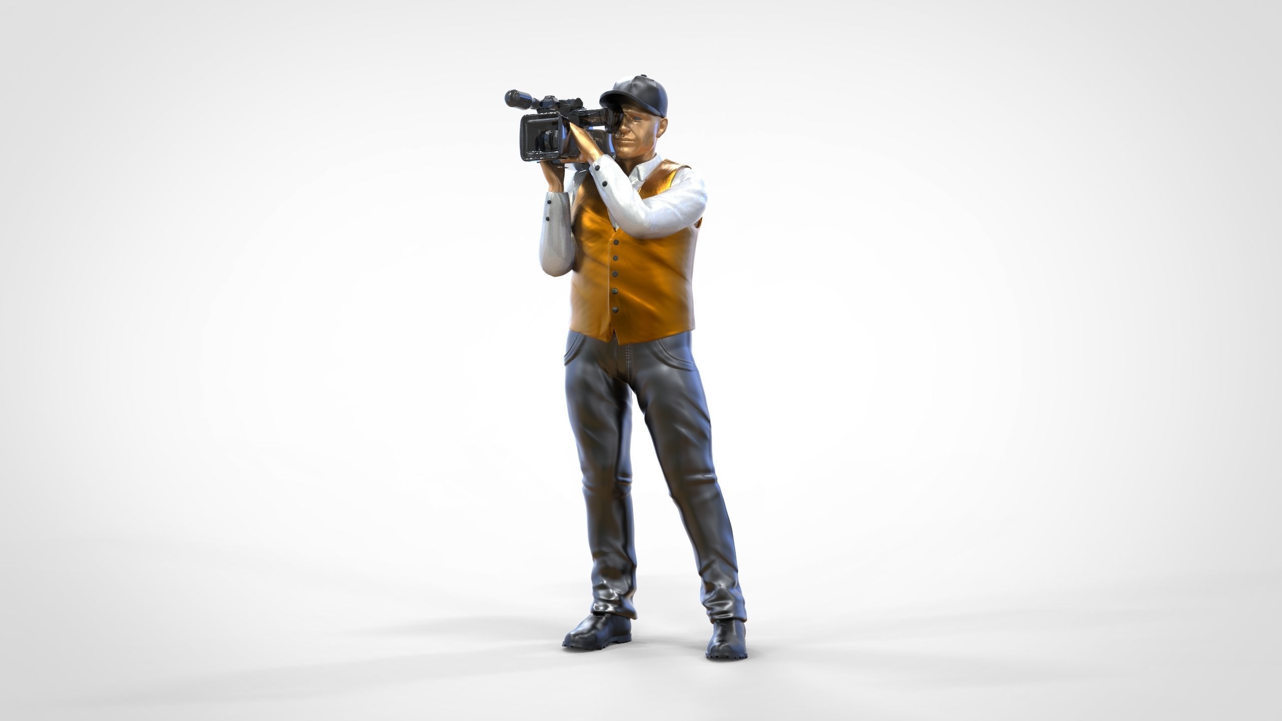 N1 Cameraman camera on shoulder 3D print model_28