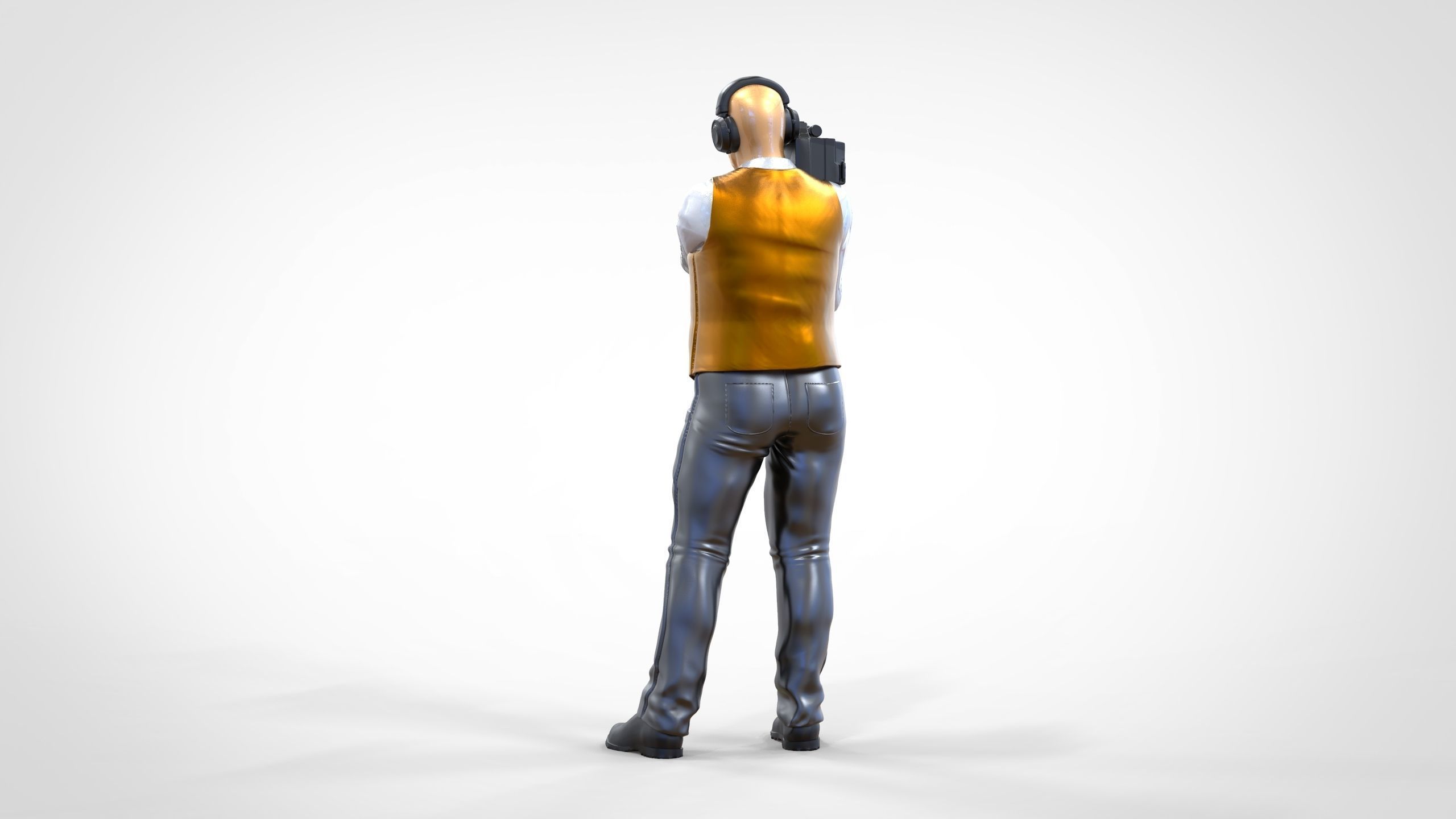 N1 Cameraman camera on shoulder 3D print model_2