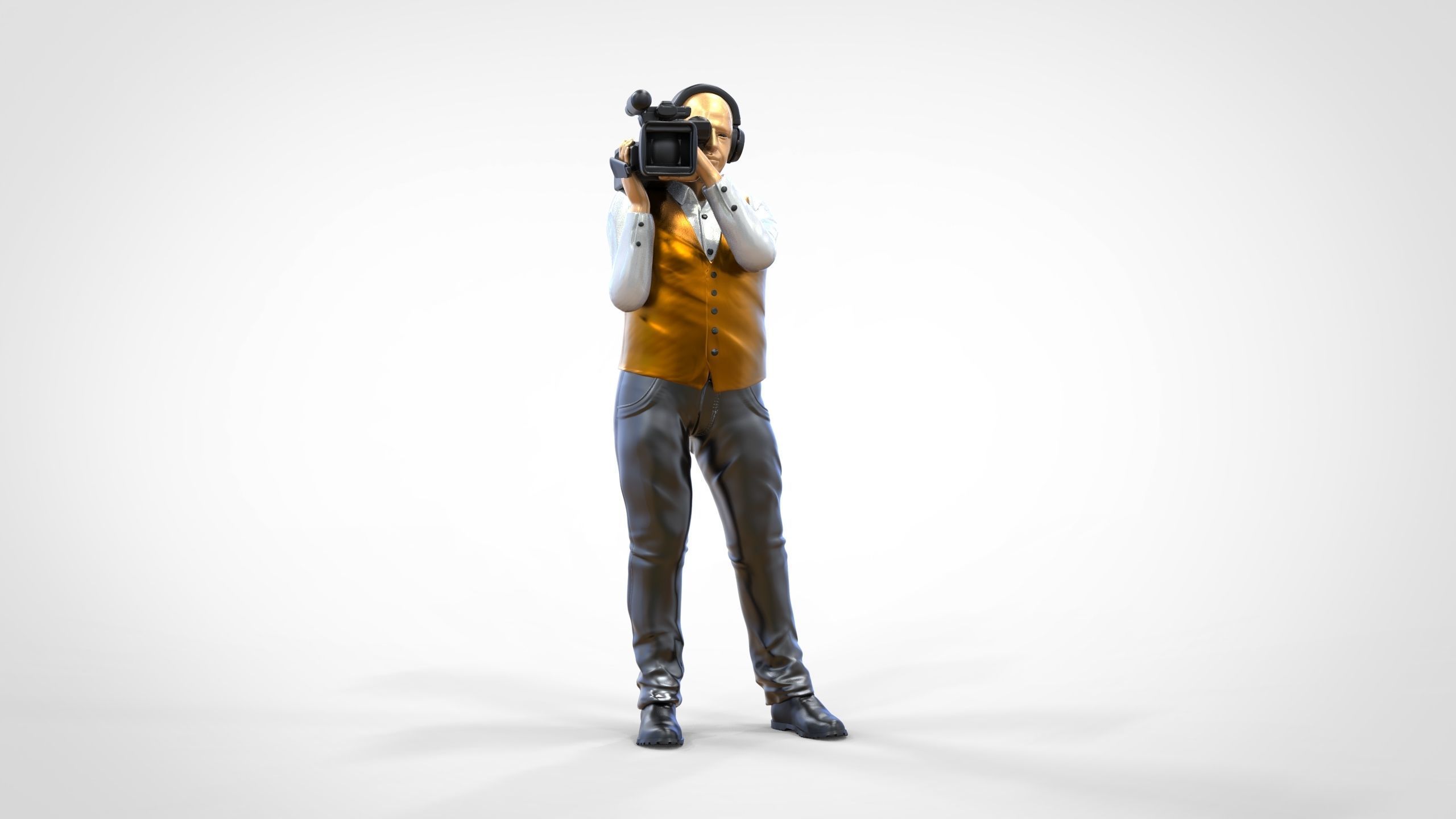 N1 Cameraman camera on shoulder 3D print model_20