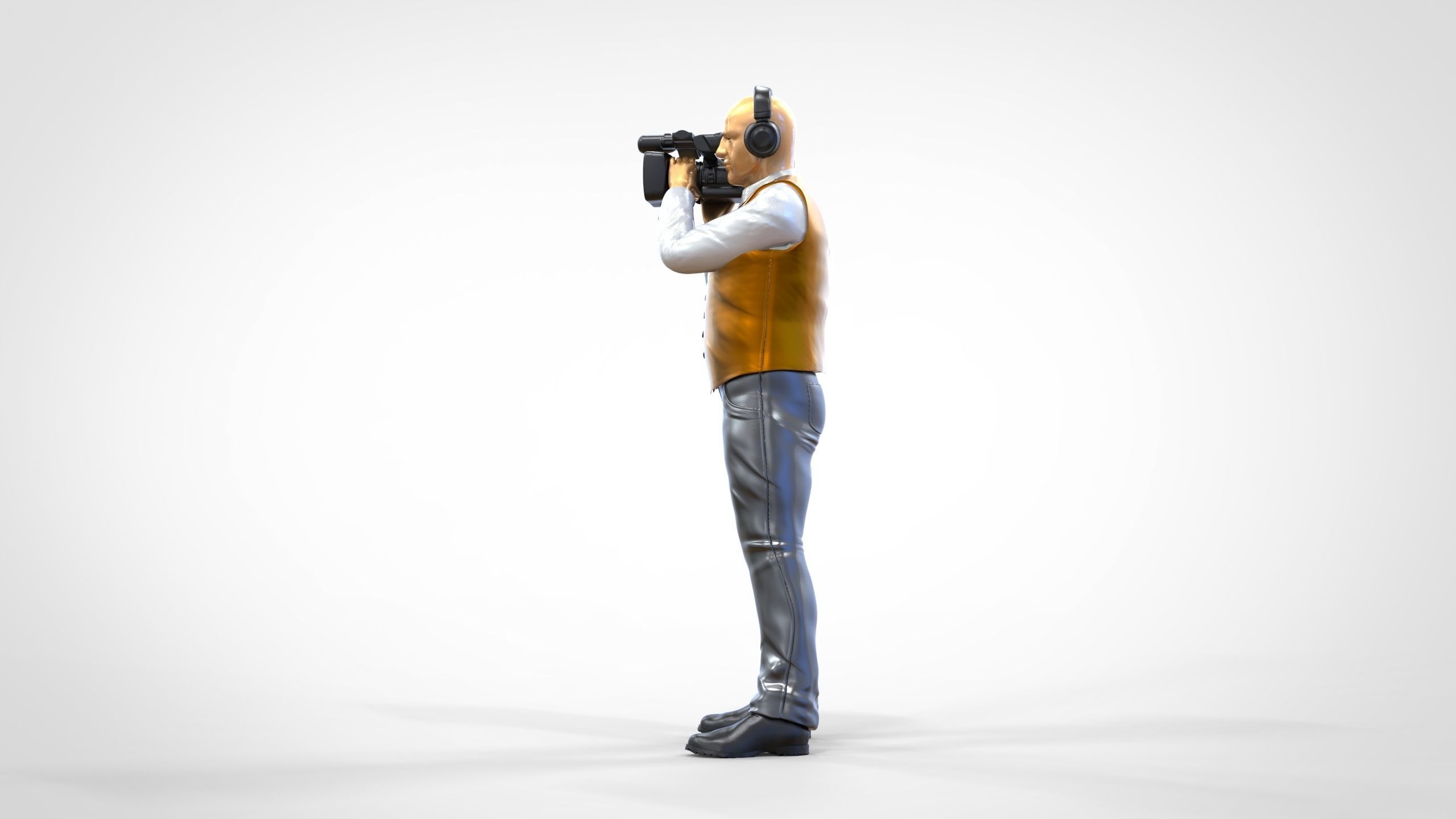 N1 Cameraman camera on shoulder 3D print model_13