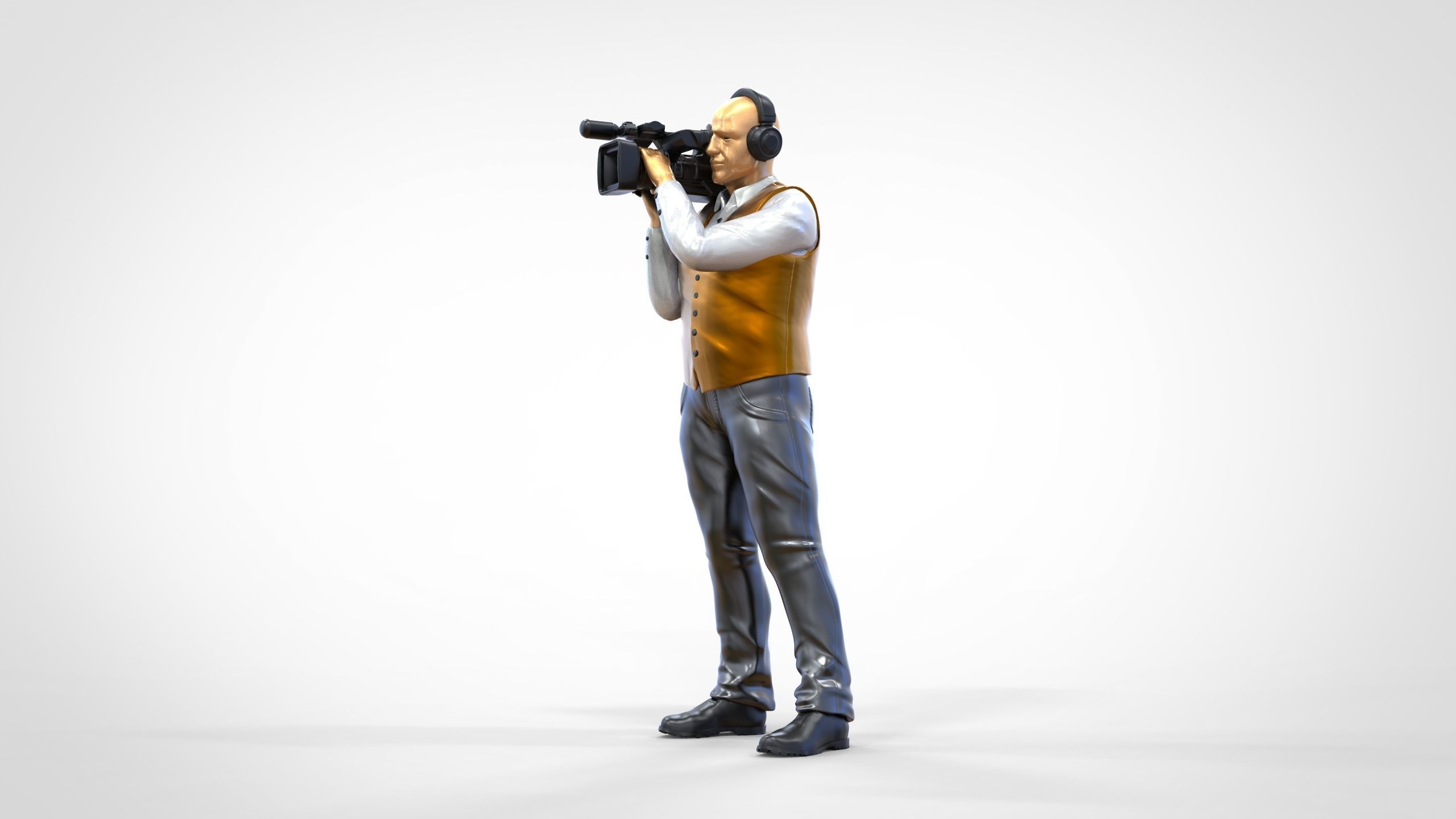 N1 Cameraman camera on shoulder 3D print model_15