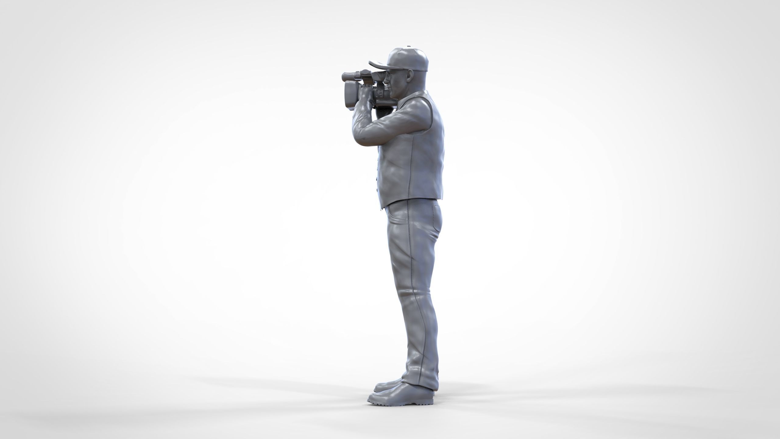 N1 Cameraman camera on shoulder 3D print model_43