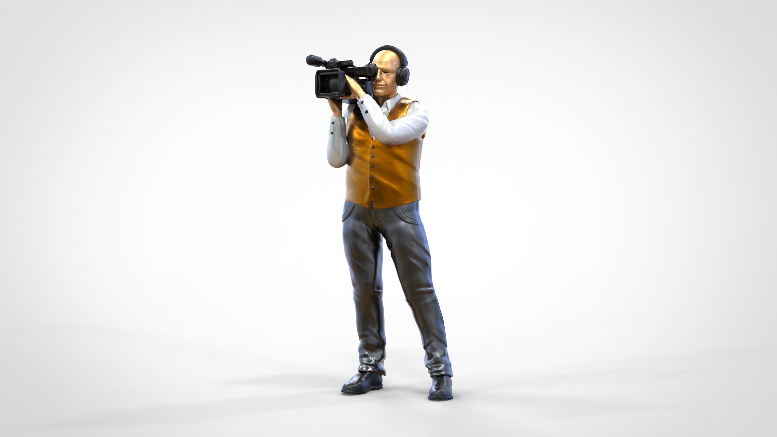 N1 Cameraman camera on shoulder 3D print model_19