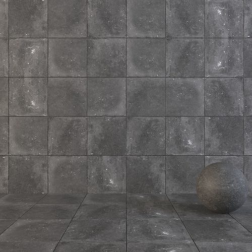 Flaviker Nordik Stone Black 60x60 Texture