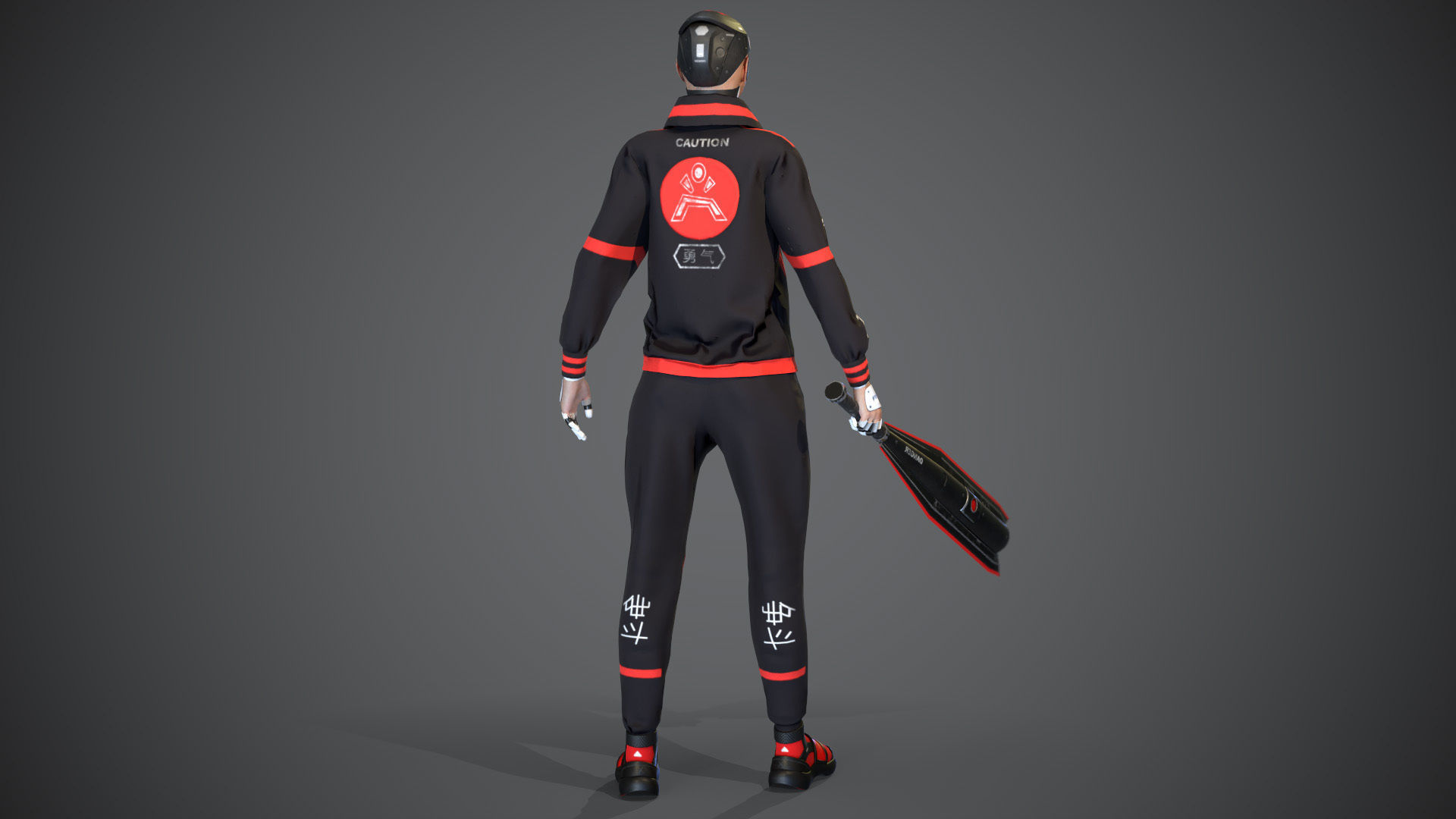 Tokyo Machine Girl Low-poly 3D model_12