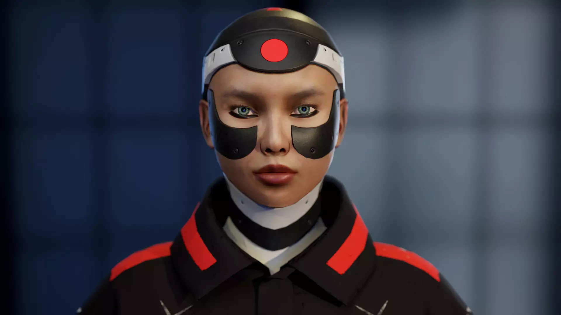 Tokyo Machine Girl Low-poly 3D model_0