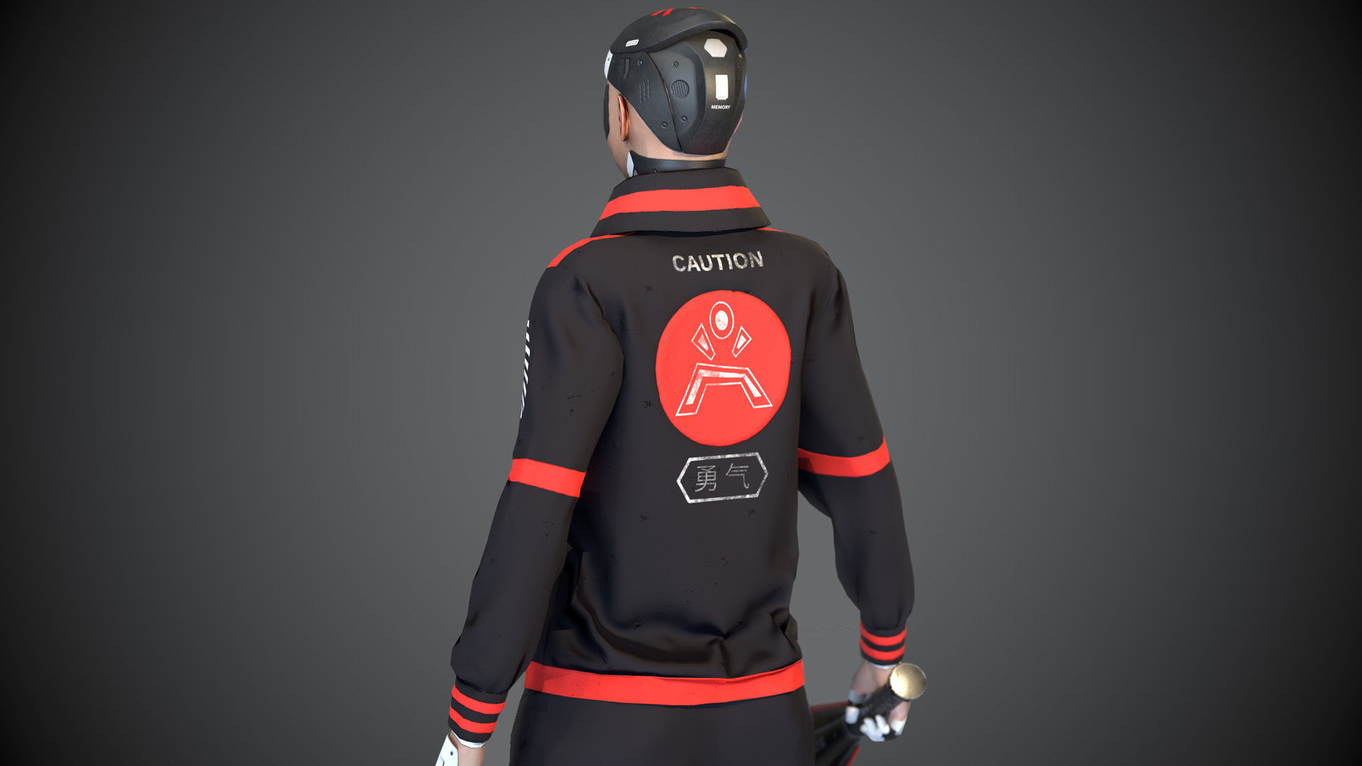 Tokyo Machine Girl Low-poly 3D model_5