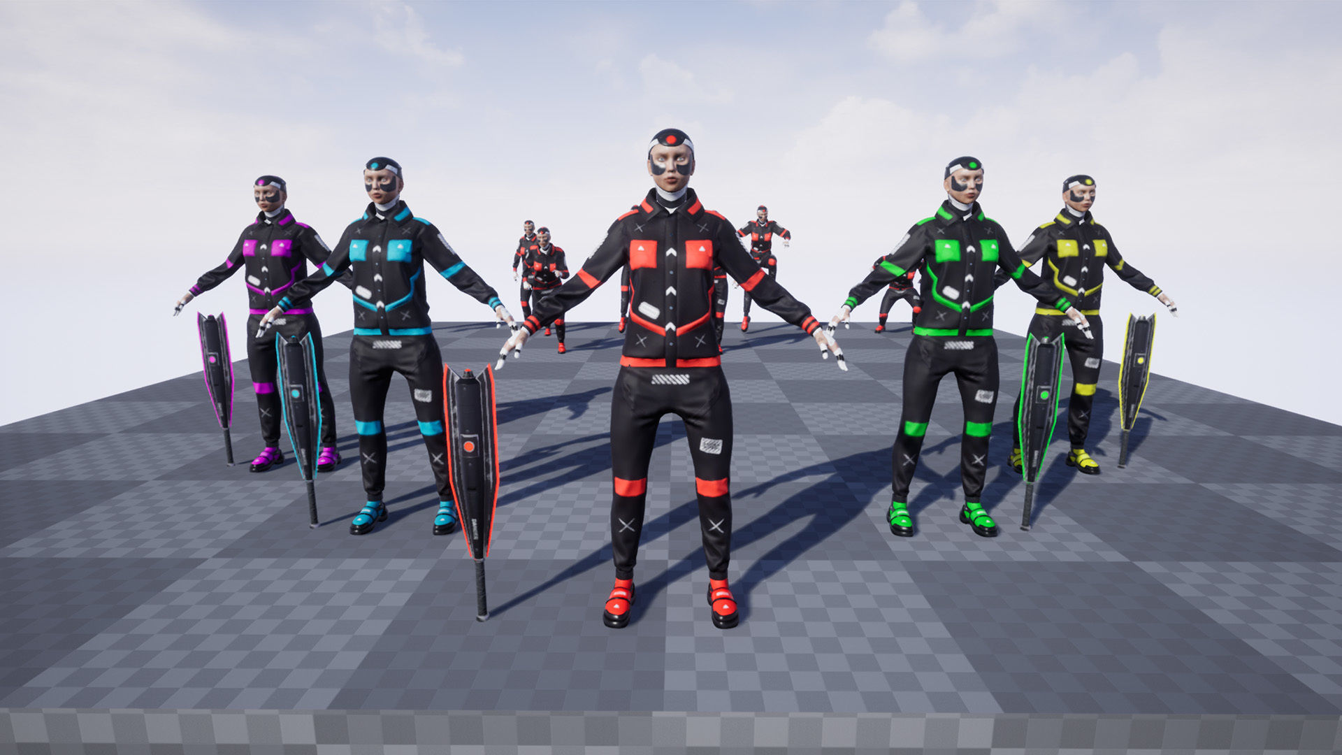 Tokyo Machine Girl Low-poly 3D model_16