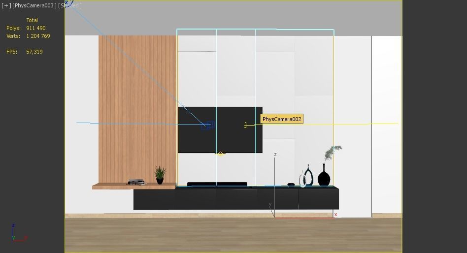 TV WALL 1 3D model_6