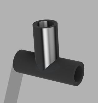 3 WAY T CONNECTOR 3D print model_1