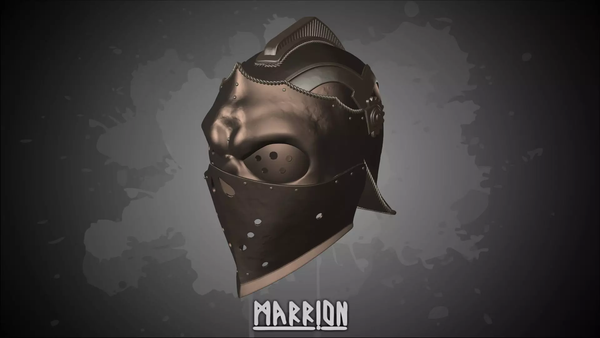 No AI - Skull helmet 3D print model
