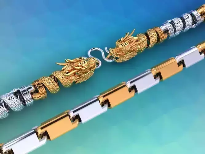 Dragon necklace - Mens necklace - Chain necklaces