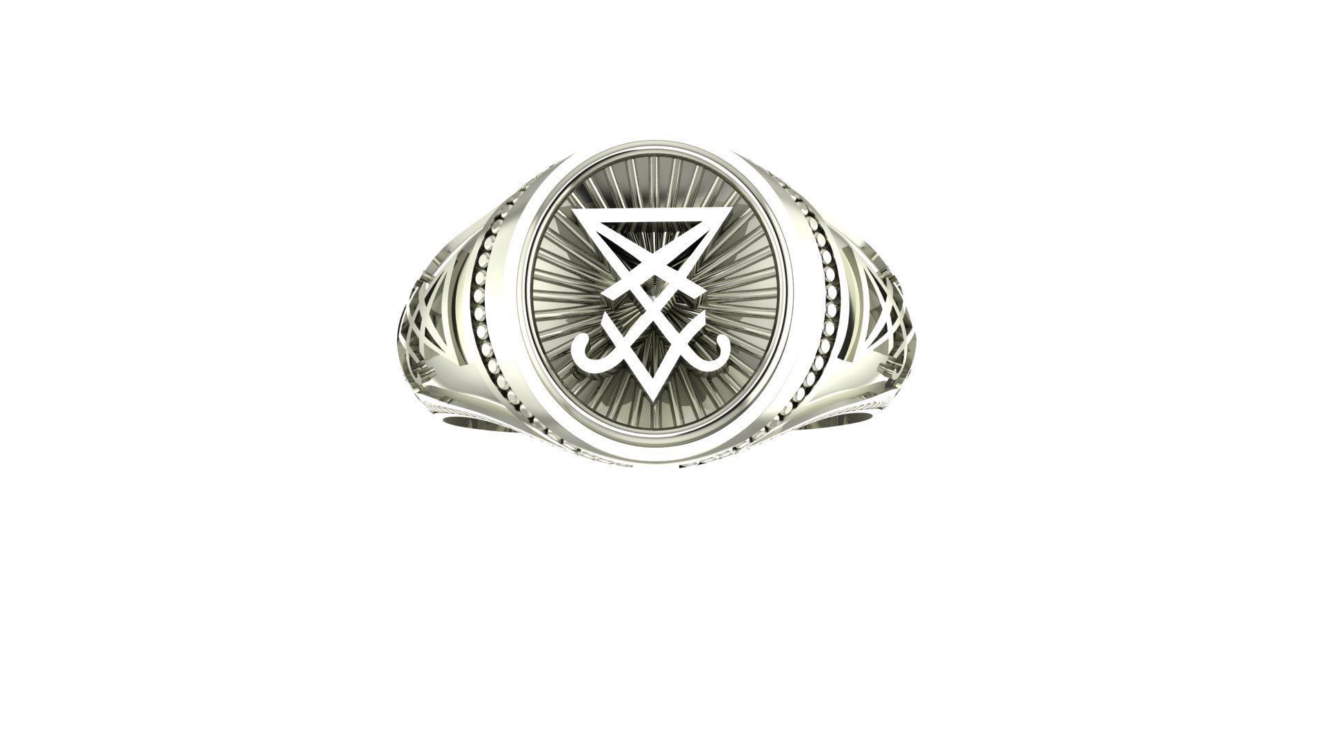 RIING sterling silver ring with celtic design 3D print model_1