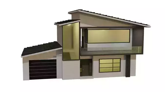 LOW POLY MODERN HOUSE